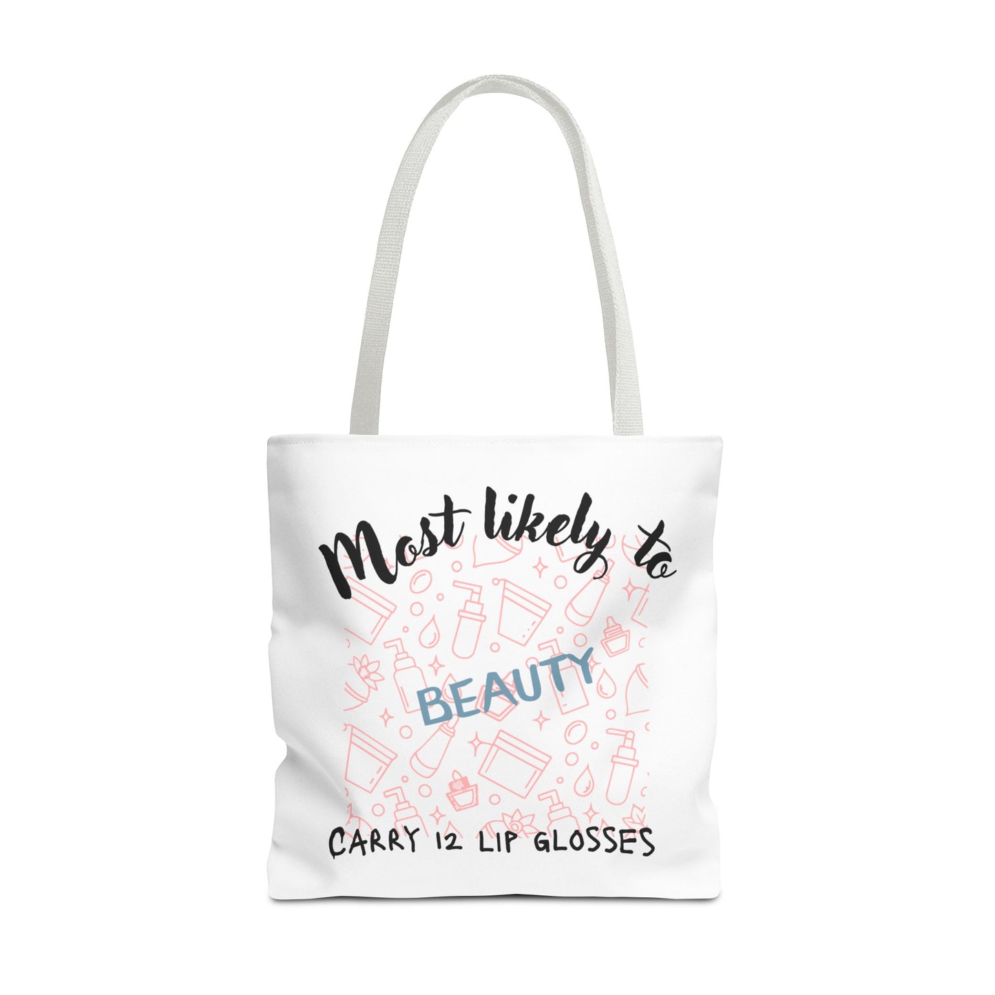 Beauty Lip Gloss Tote Bag - Perfect Gift for Makeup Lovers, Fashion Accessory, Daily Use Tote, Funny Gift, Stylish Organizer