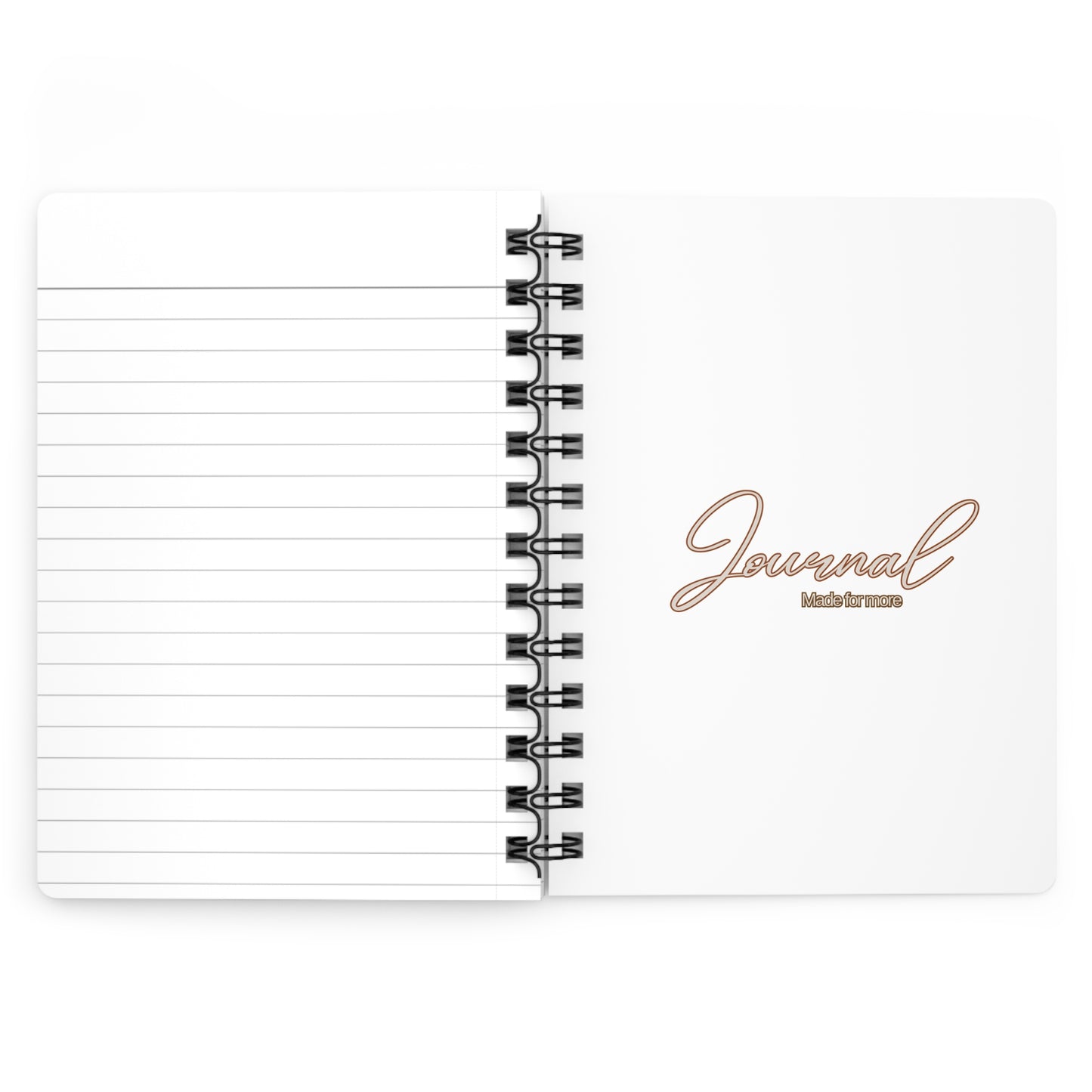 Personalize, Elegant Floral Spiral Bound Journal with Rose Design