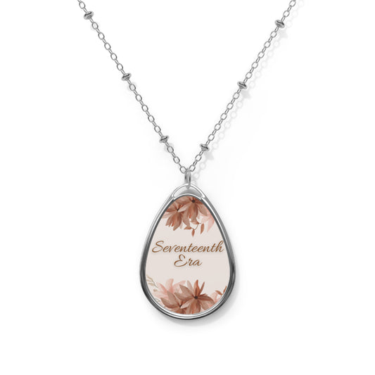 Floral Teardrop Necklace - Seventeenth Era Jewelry, 17th era gift