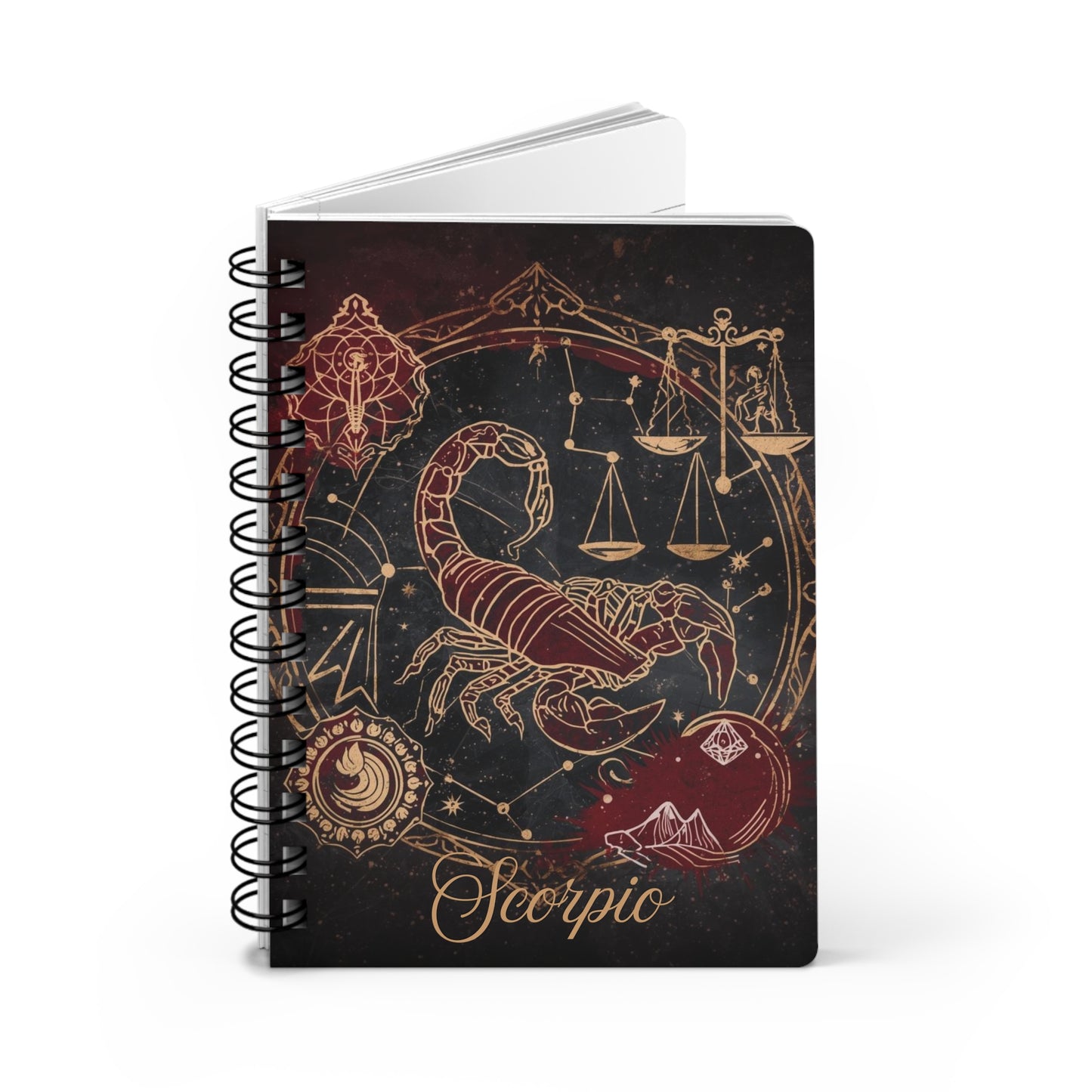 Scorpio Zodiac Spiral Bound Journal - Perfect for Astrology Lovers