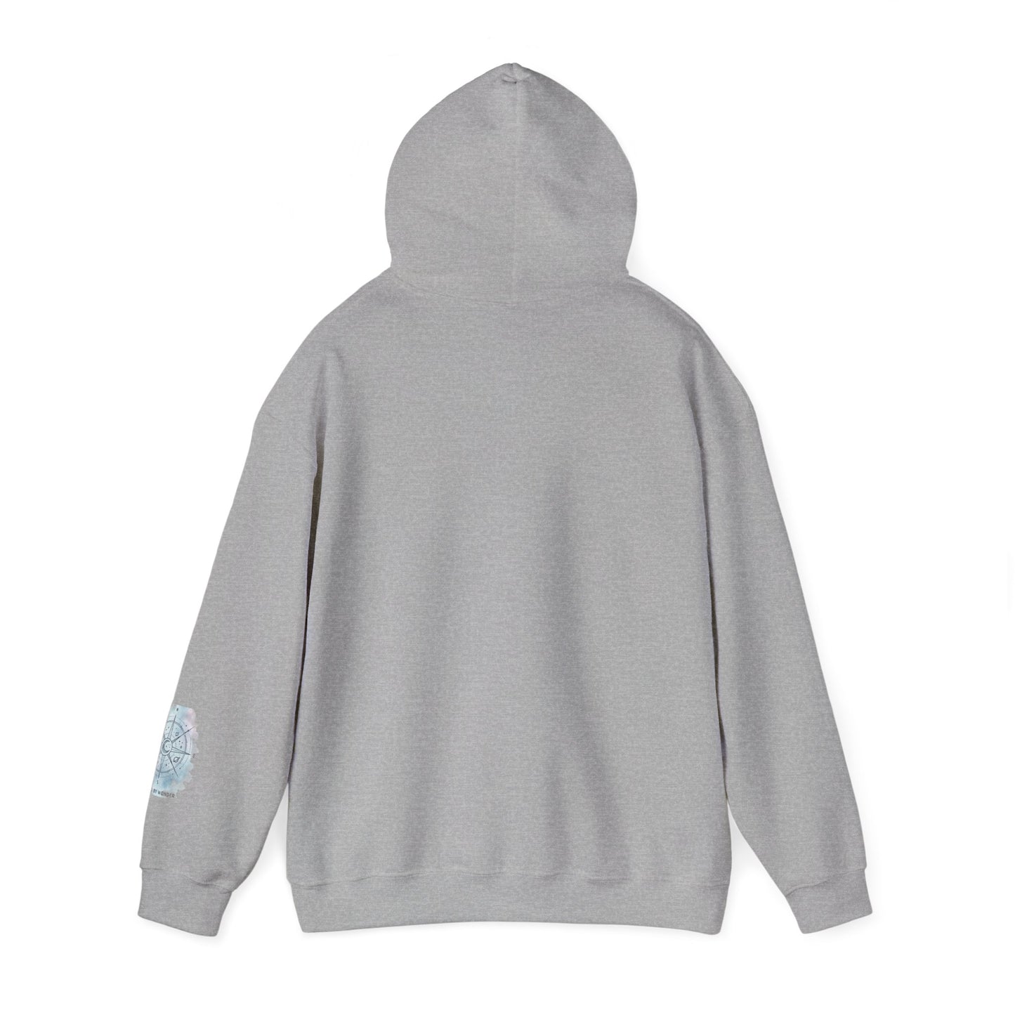 Compass Rose Watercolor Hoodie — ‘Lost by the Waves’ Nautical Travel Pullover