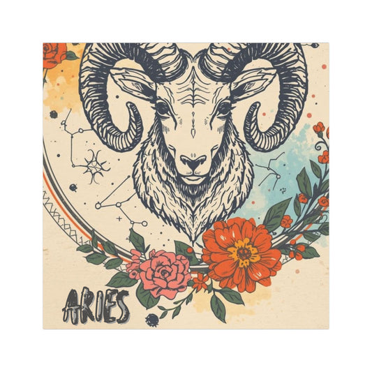 Aries Zodiac Car Magnet – Colorful Ram Design for Astrological Enthusiasts