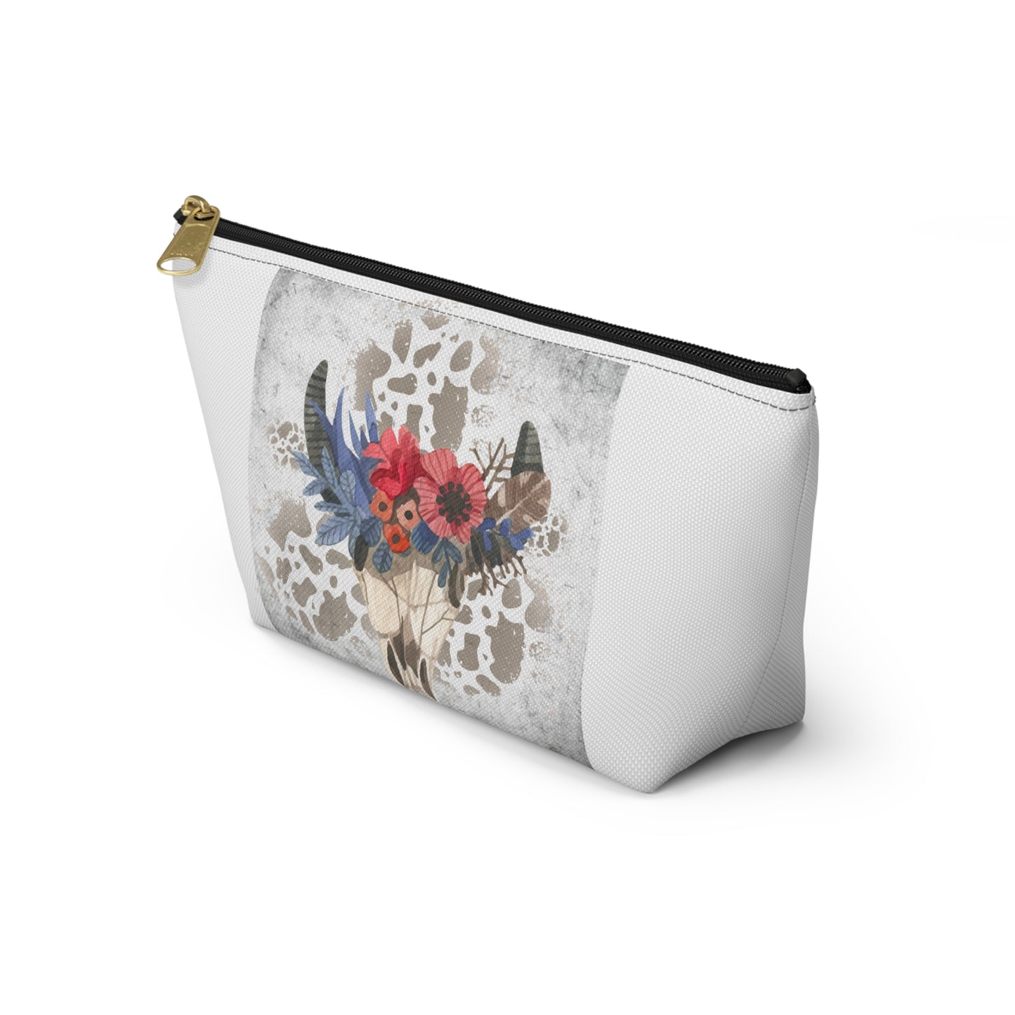 Bohemian Floral Accessory Pouch, Organizer Bag, Makeup Clutch, Gift for Her, Travel Essentials, Western Decor
