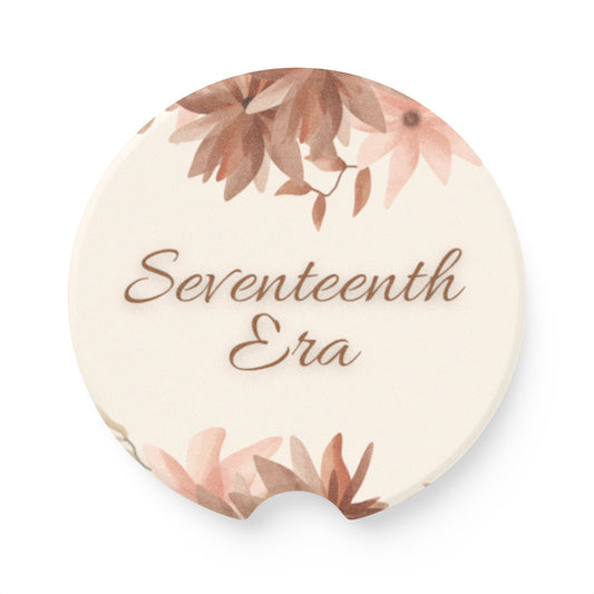 Floral Car Coaster - 'Seventeenth Era' Design