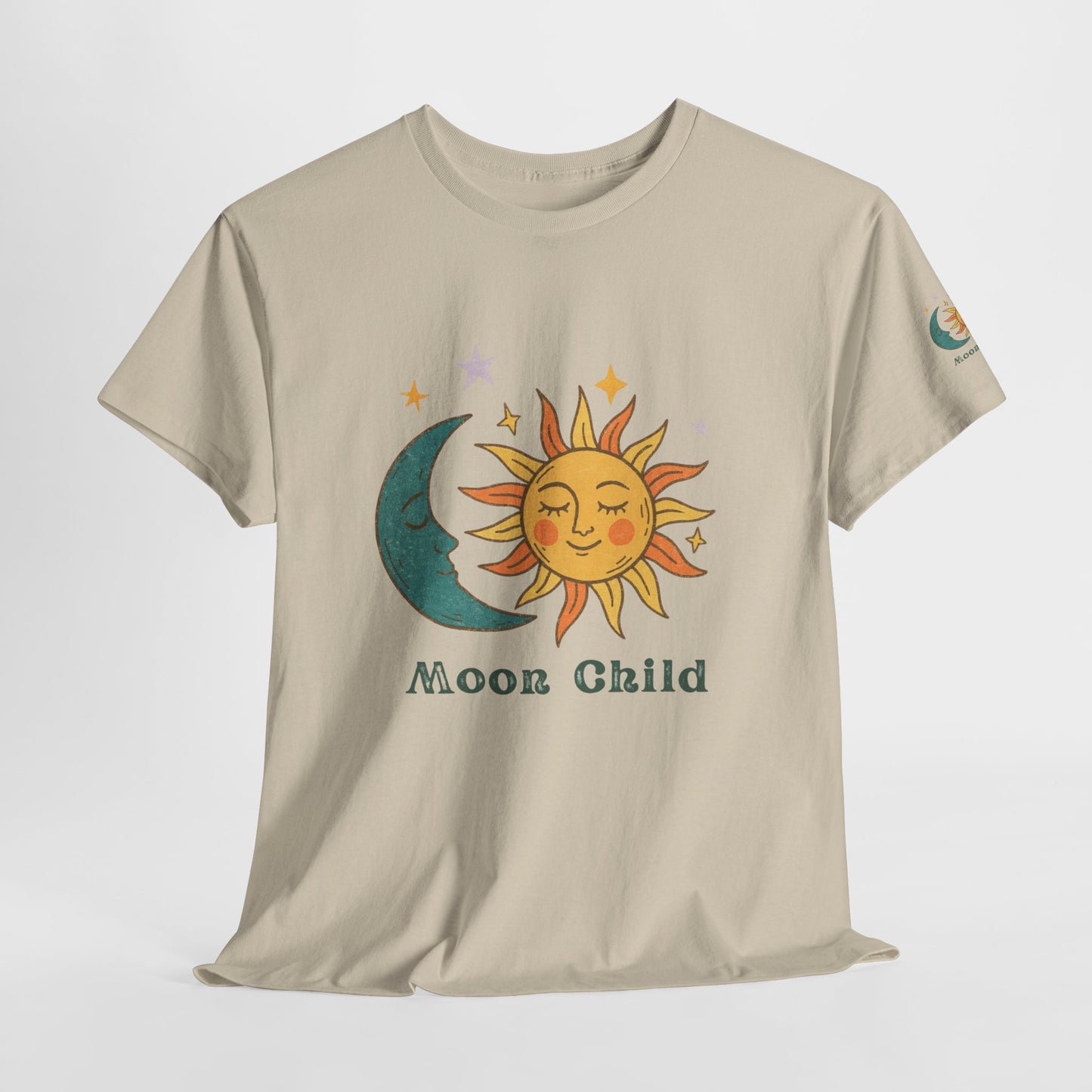 Moon Child T-Shirt — Sun & Crescent Moon Graphic Tee