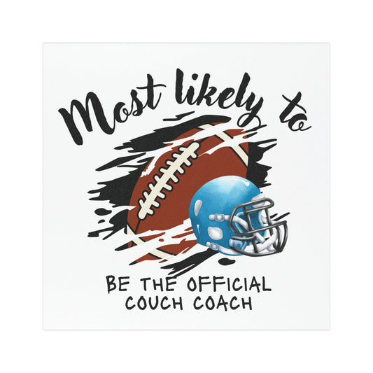 Official Coach Car Magnet - Football Theme - Sports Car Magnet
