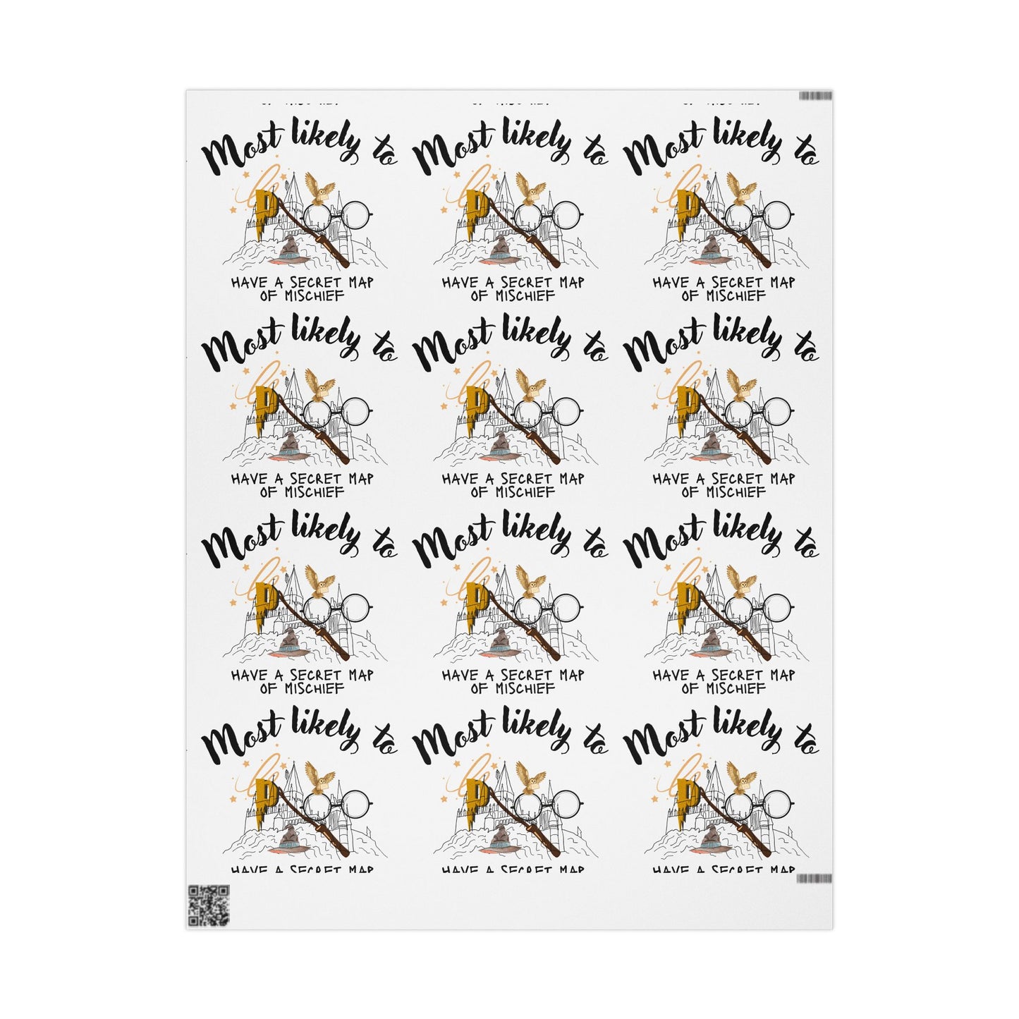 Enchanted Wrapping Paper, Fun Wrapping Papers for Special Occasions, Potter Inspired, Movie Lover Gift Wrap, Gift Wrap, Party Supplies, Unique Gift, Favors, Holiday Celebrations, Birthdays
