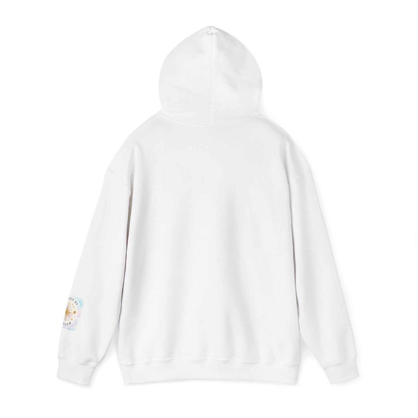 Guided by Wonder Hoodie — Compass Star Graphic Spiritual Hooded Sweatshirt
