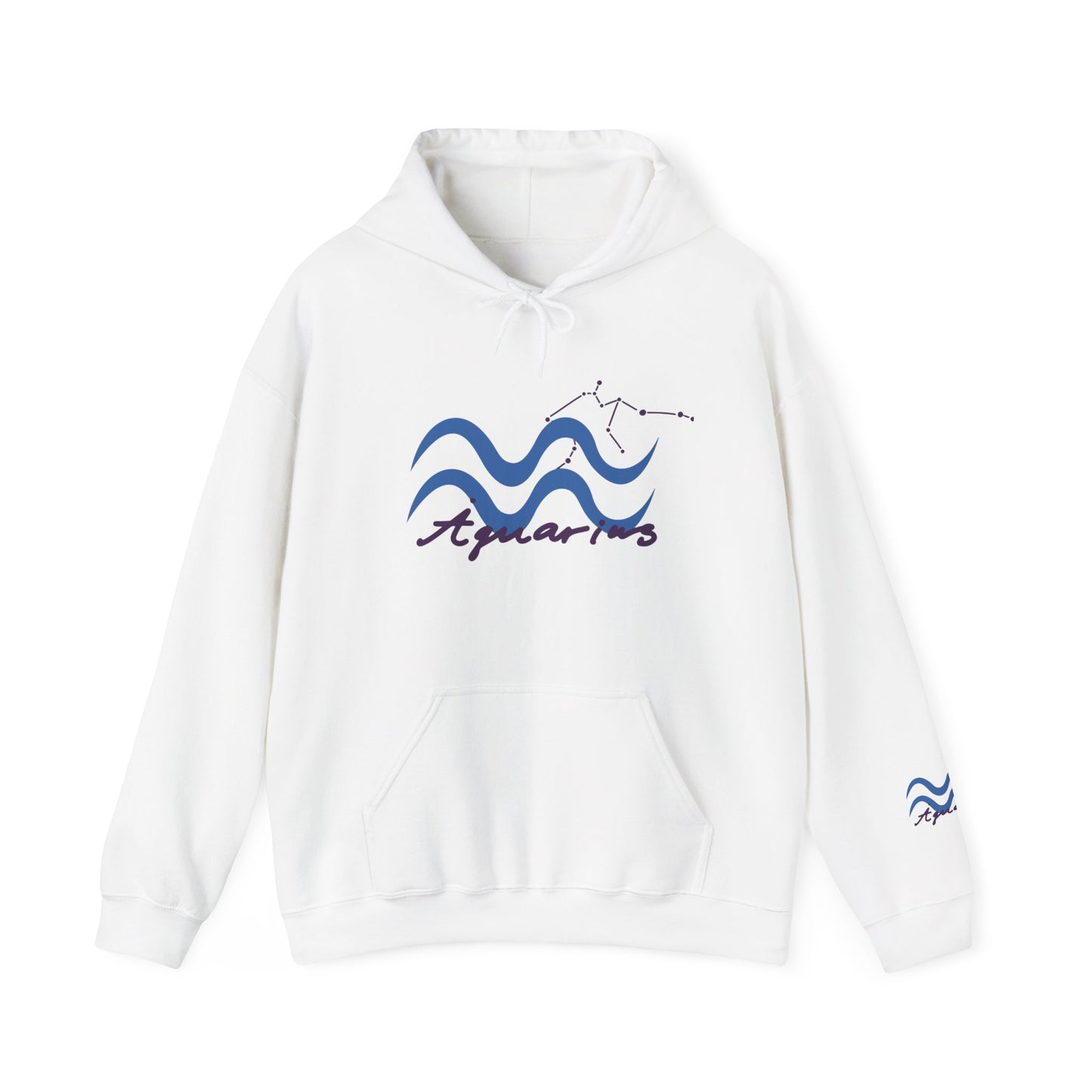 Aquarius Zodiac Hoodie — Water-Bearer Constellation Graphic Sweatshirt