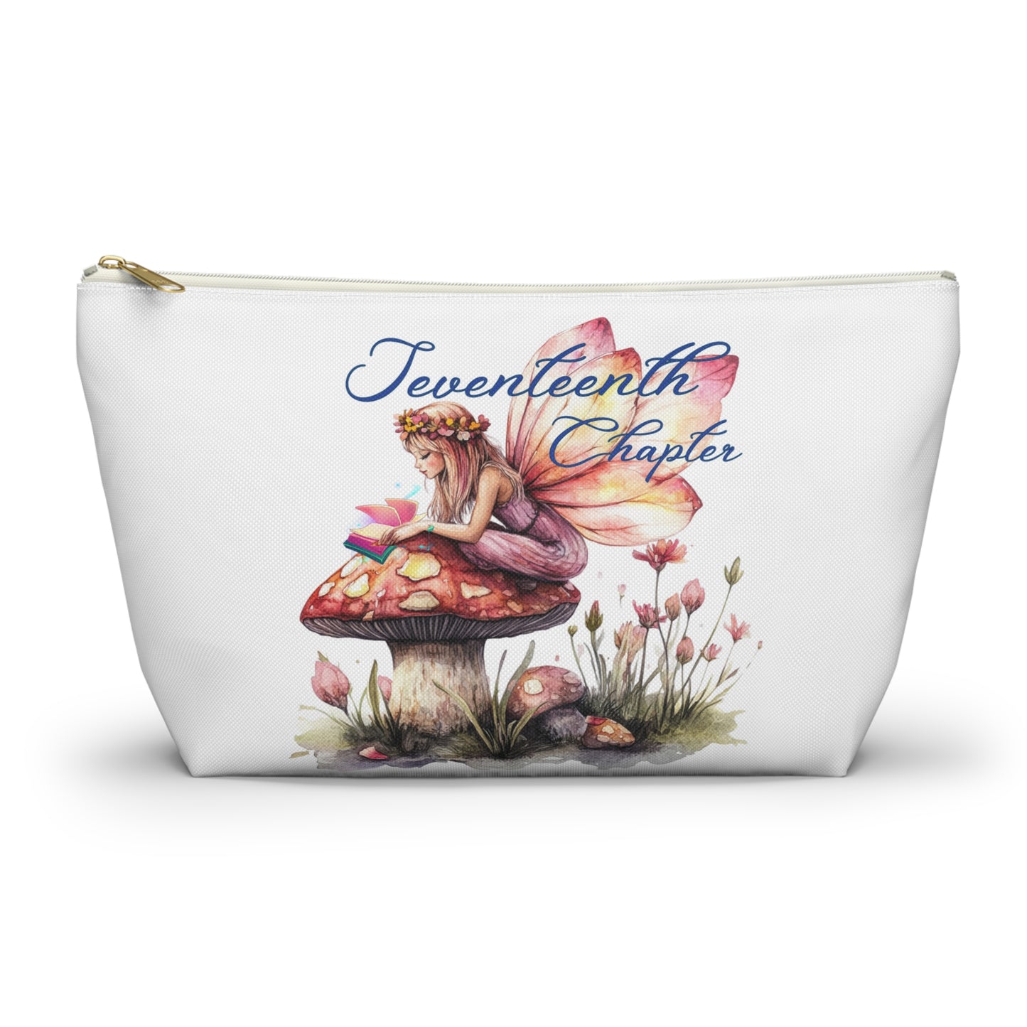 Whimsical Fairy Accessory Pouch, Cute Makeup Bag, Travel Organizer, Gift for Fairy Lovers, Seventeenth Chapter Design