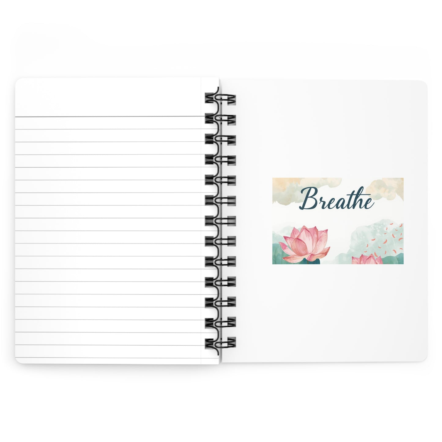 Personalize, Serene Breathe Spiral Bound Journal