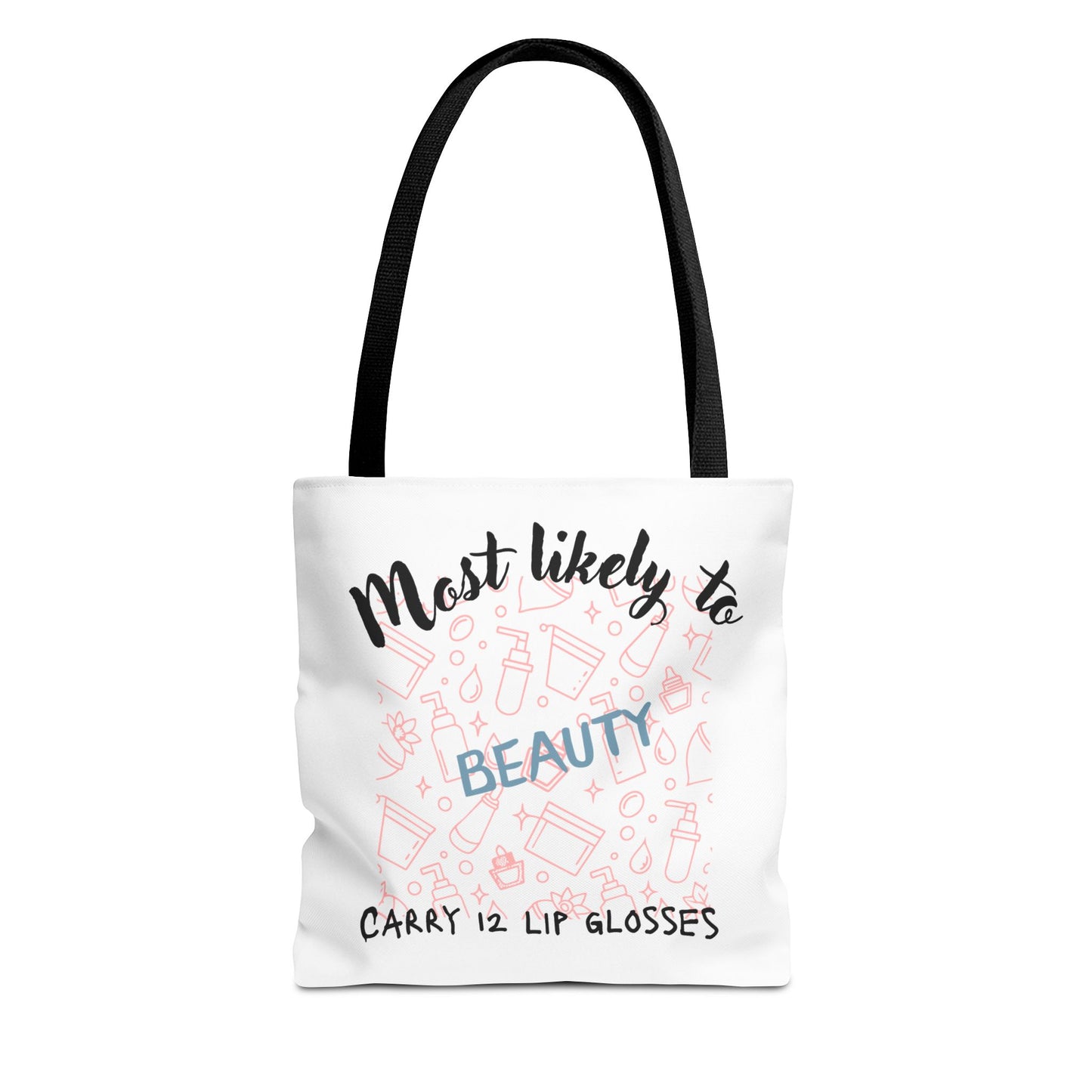 Beauty Lip Gloss Tote Bag - Perfect Gift for Makeup Lovers, Fashion Accessory, Daily Use Tote, Funny Gift, Stylish Organizer