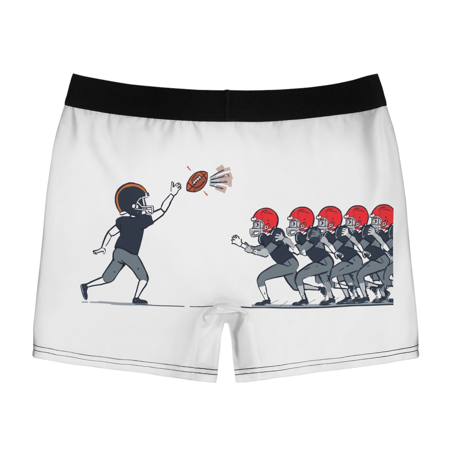 Touchdown Men's Boxer Briefs - Fun Football Print - Men's Sports Boxer