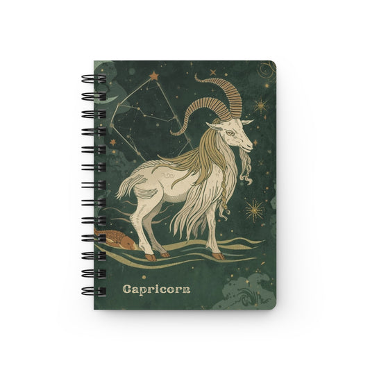 Capricorn Zodiac Spiral Bound Journal