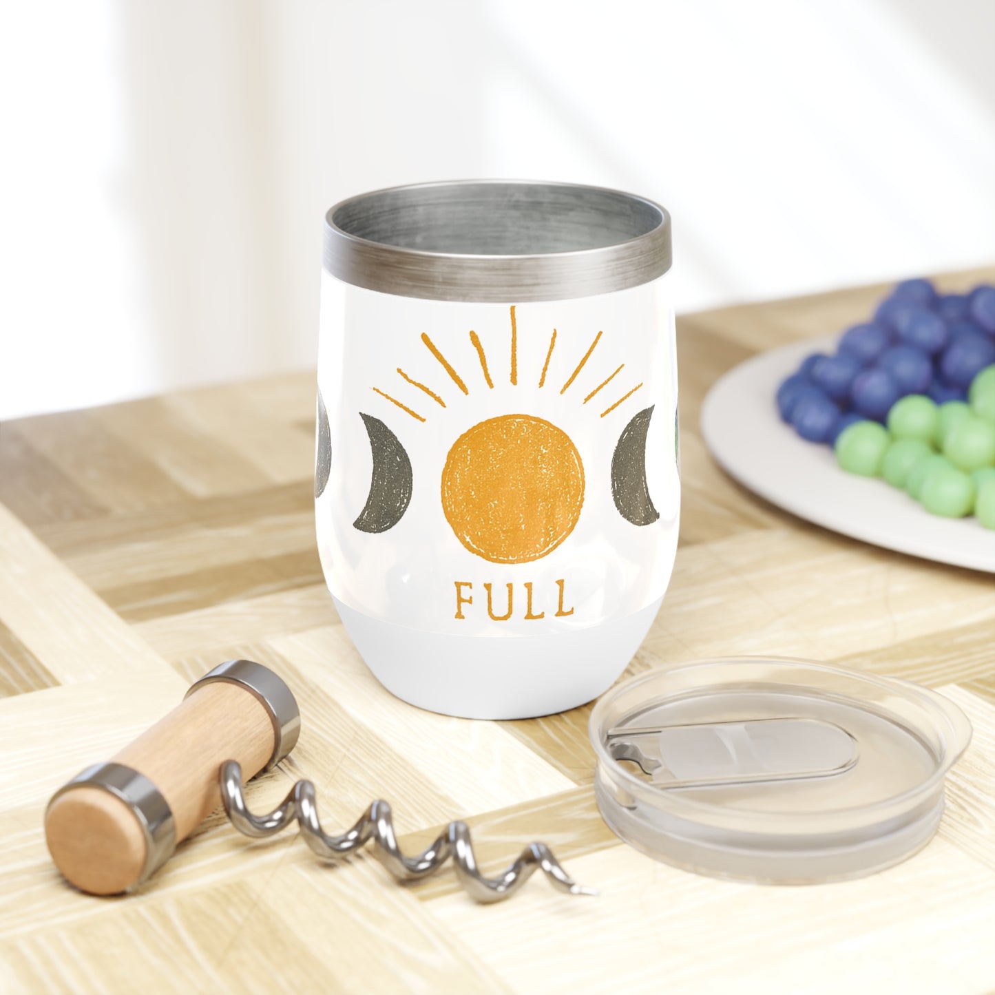 Full Moon Phase Chill Wine Tumbler
