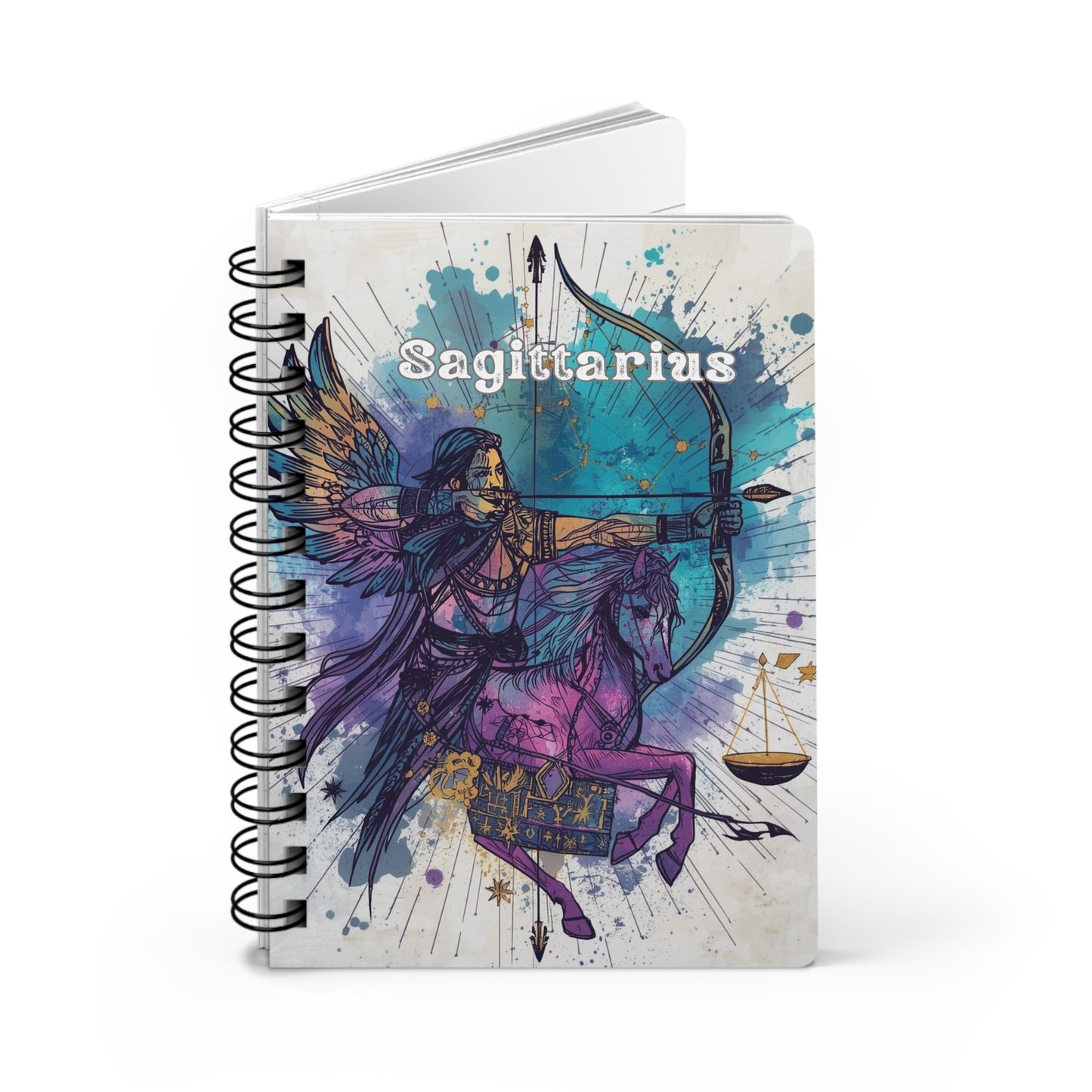 Sagittarius Journal, Cosmic Journal, Celestial Journal, Spiral Bound Journal