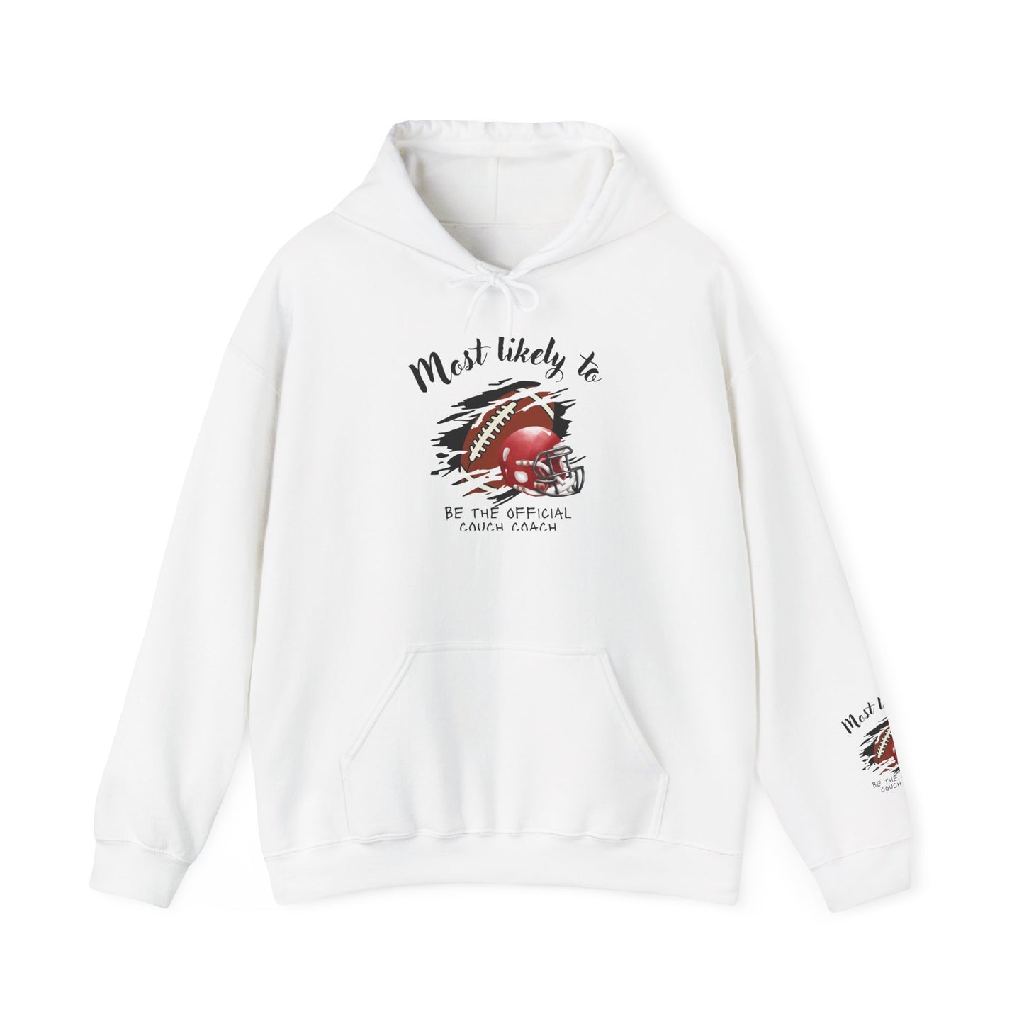 Football 'Most Likely To Be The Official Couch Coach' Hoodie