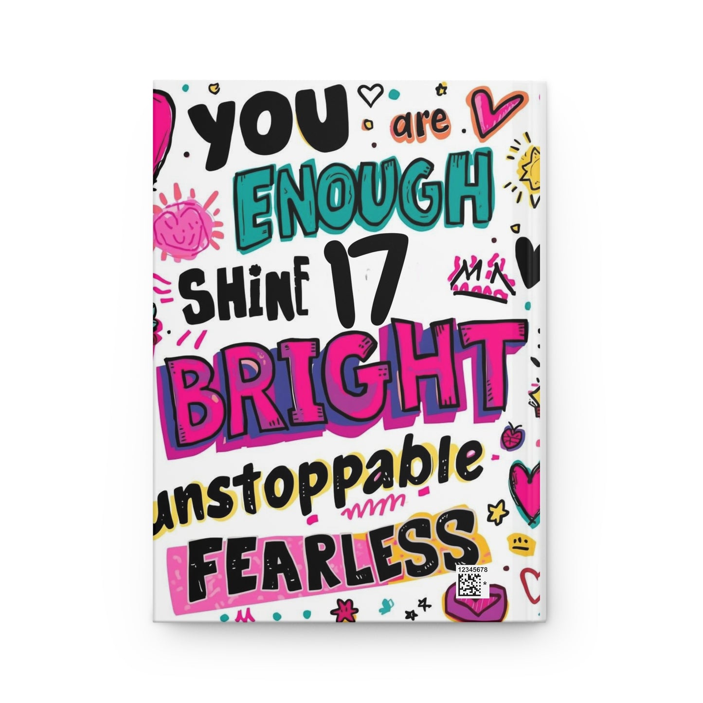 Vibrant Motivational Hardcover Journal, 17th Chapter Journal