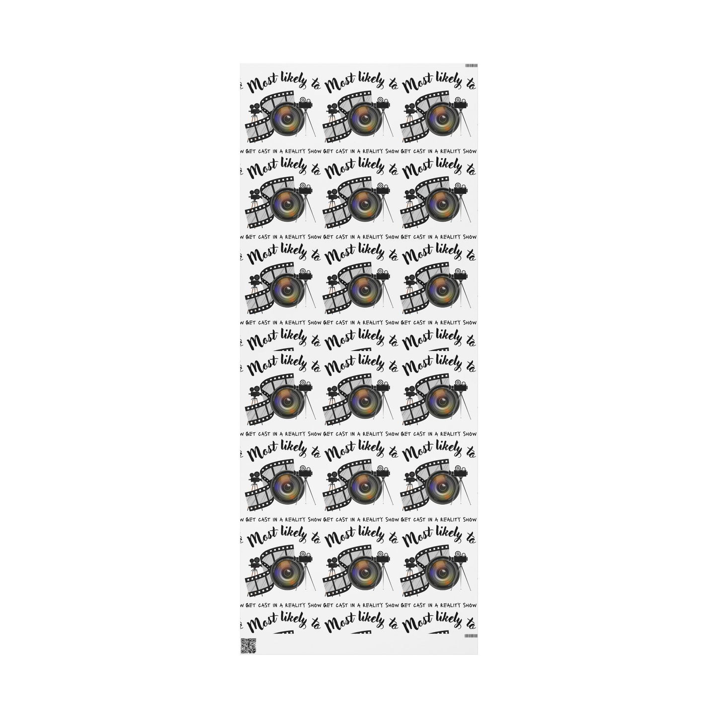 Film-Themed Wrapping Paper for Movie Lovers, Gift Wrap for Birthdays, Holidays, and Celebrations, Unique Present Packaging, Party Supplies