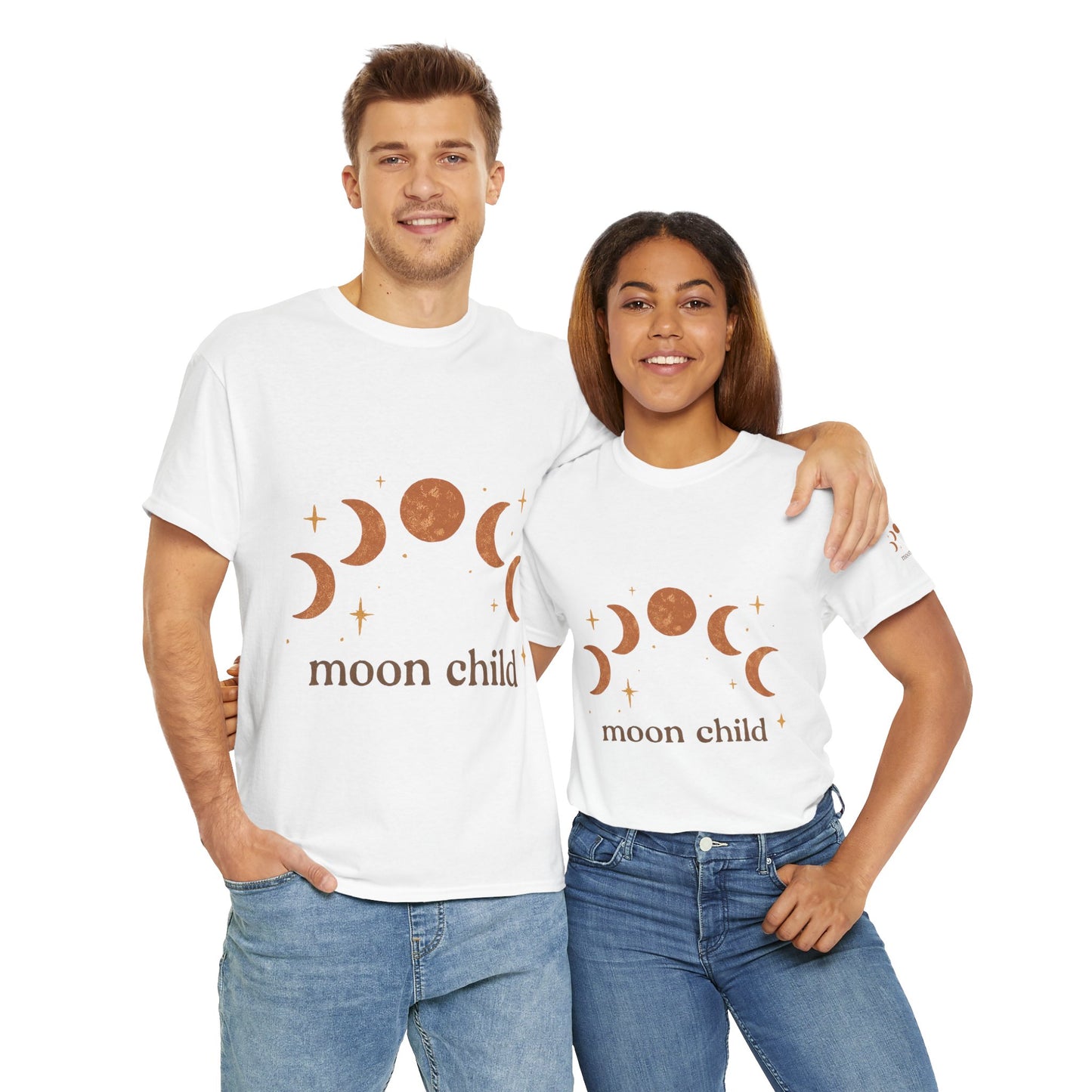Moon Child T-Shirt — Celestial Phases Graphic Tee