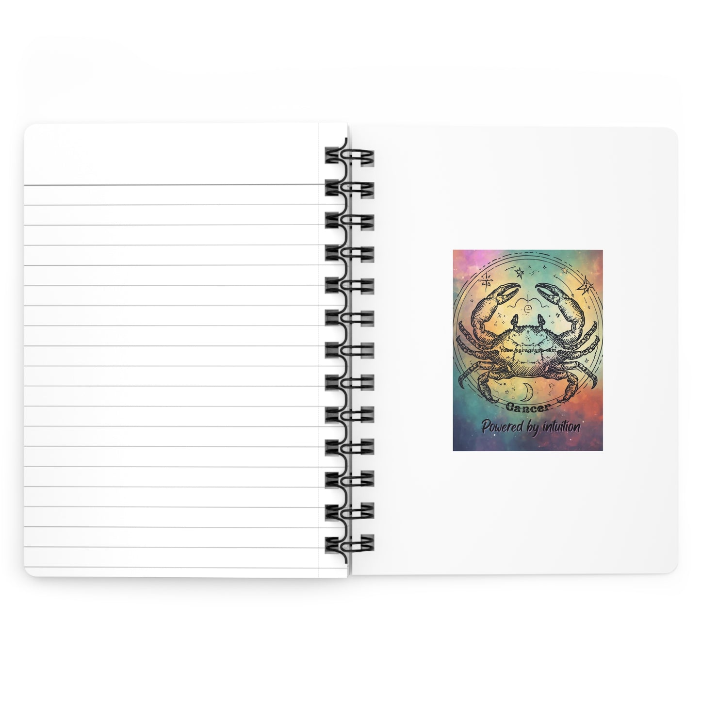 Astrology Spiral Bound Journal - Cancer Zodiac | Powered by Intuition