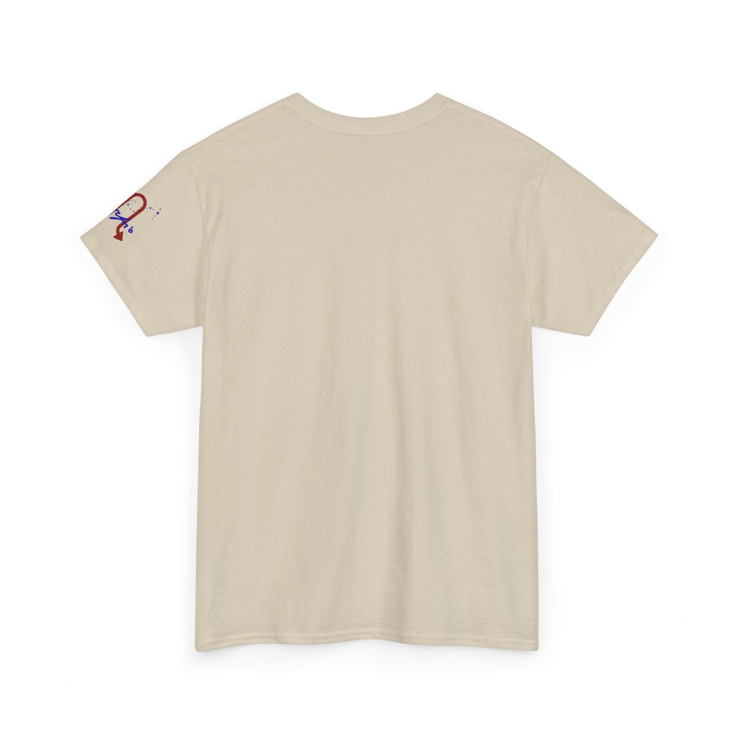 Scorpio Zodiac T-Shirt — Red Glyph & Script Astrology Tee