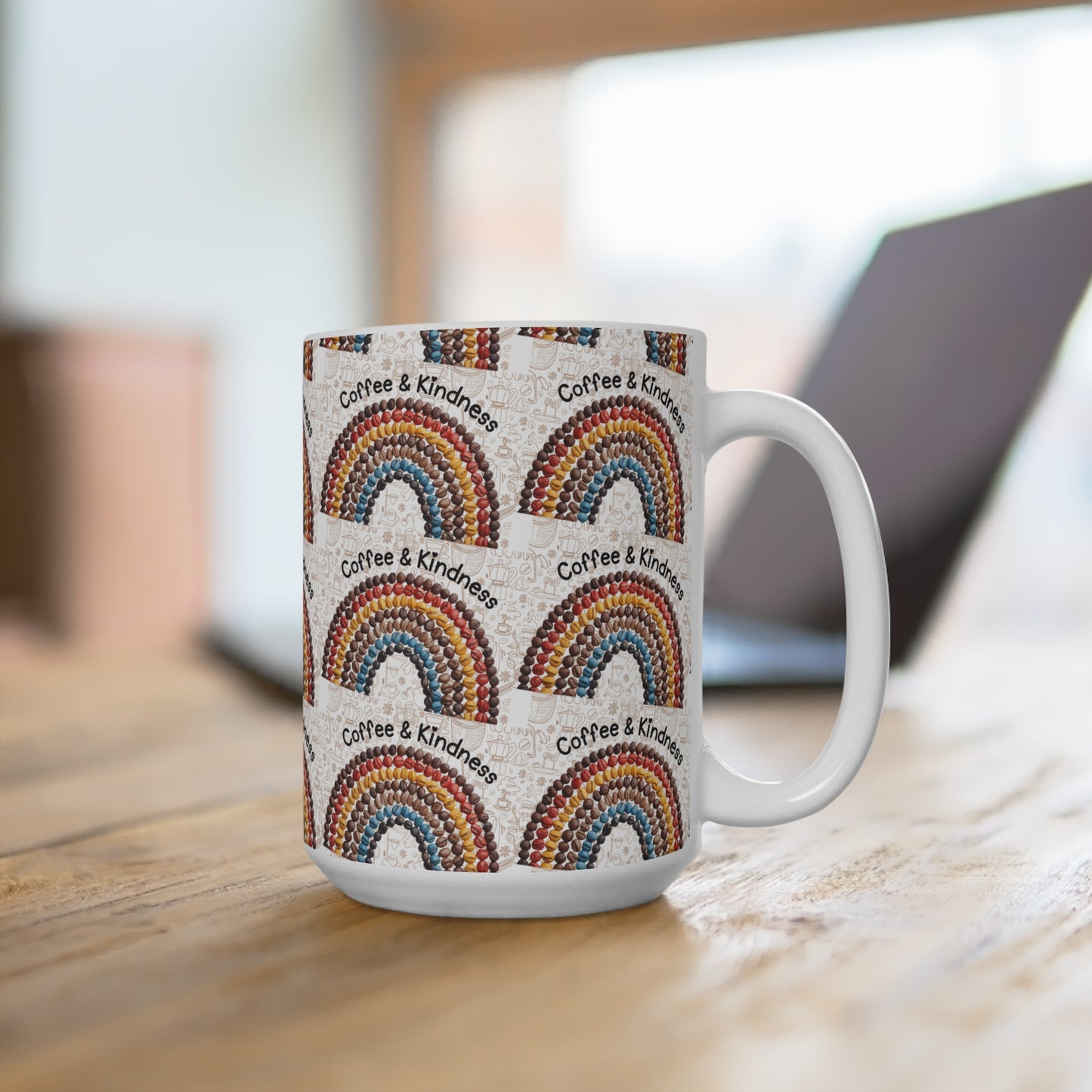 Rainbow Coffee & Kindness Mug