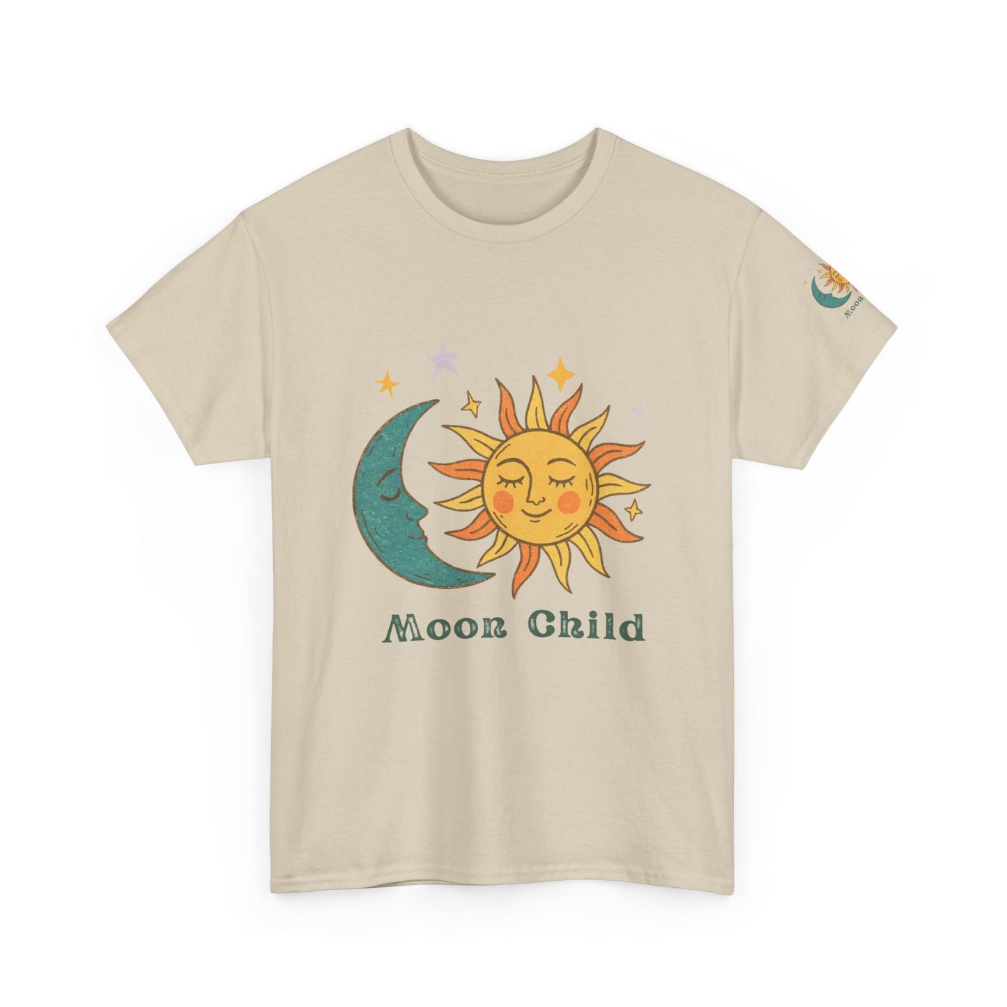 Moon Child T-Shirt — Sun & Crescent Moon Graphic Tee