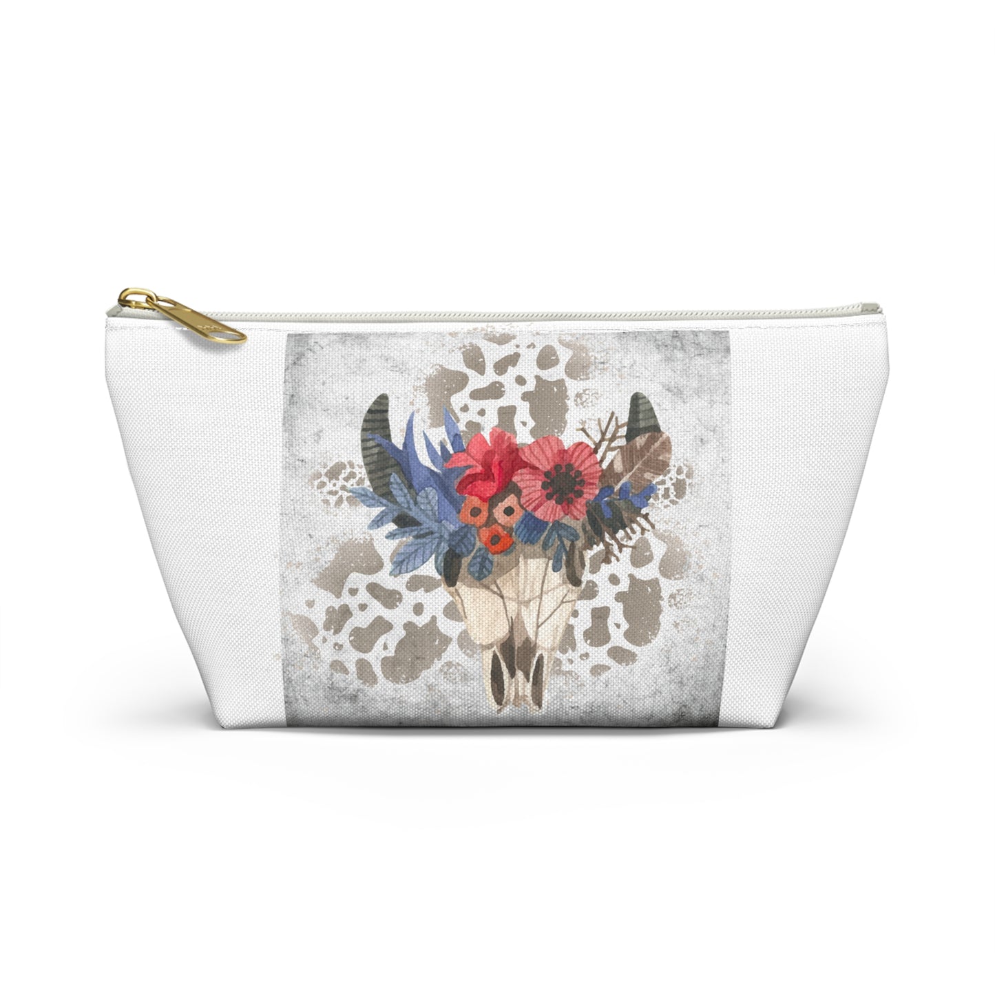 Bohemian Floral Accessory Pouch, Organizer Bag, Makeup Clutch, Gift for Her, Travel Essentials, Western Decor