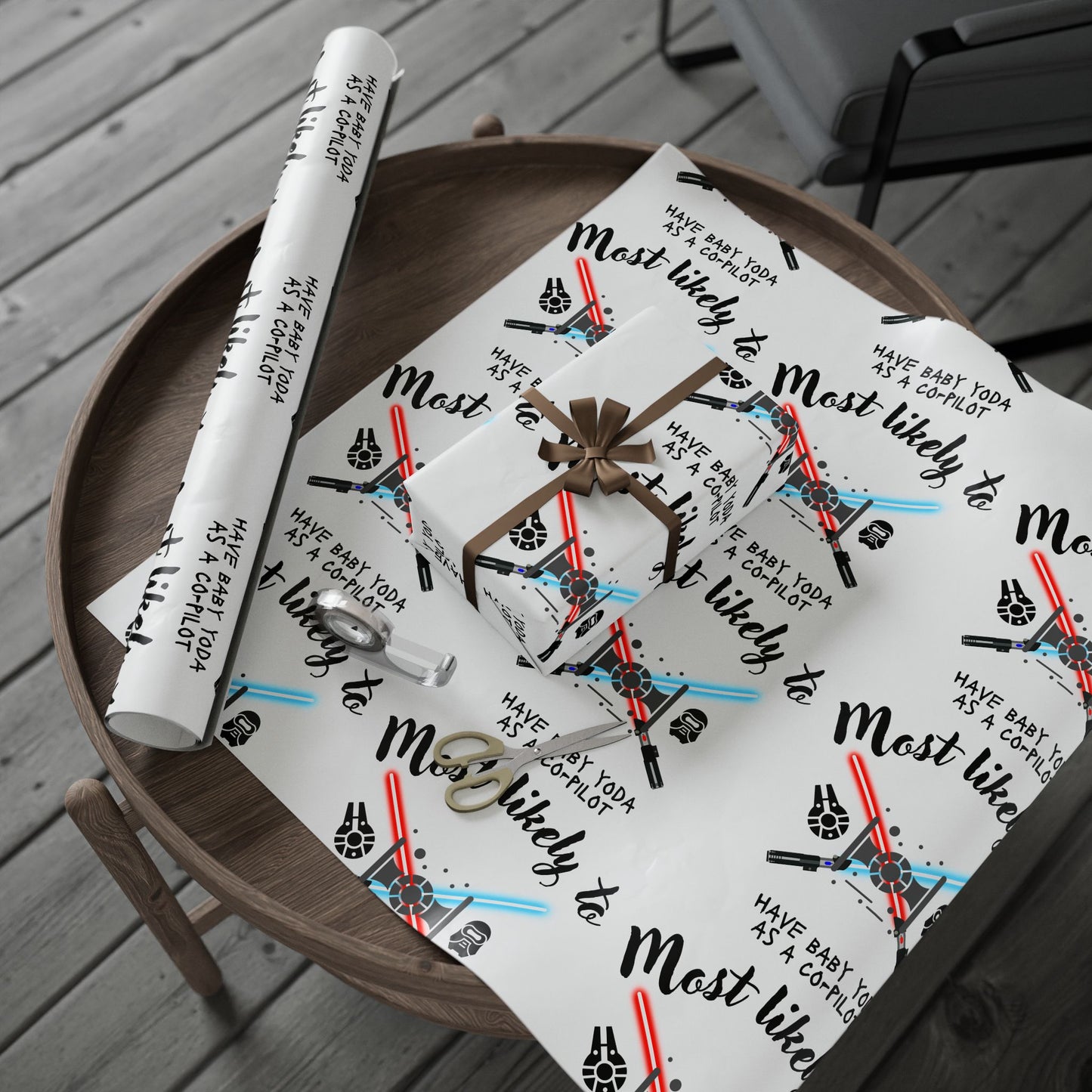 Fun Airplane Themed Wrapping Paper | Gift Wrap for Travel Lovers | Most Likely to Have Baby Tada as Co-Pilot | Unique Party Supplies, [...]