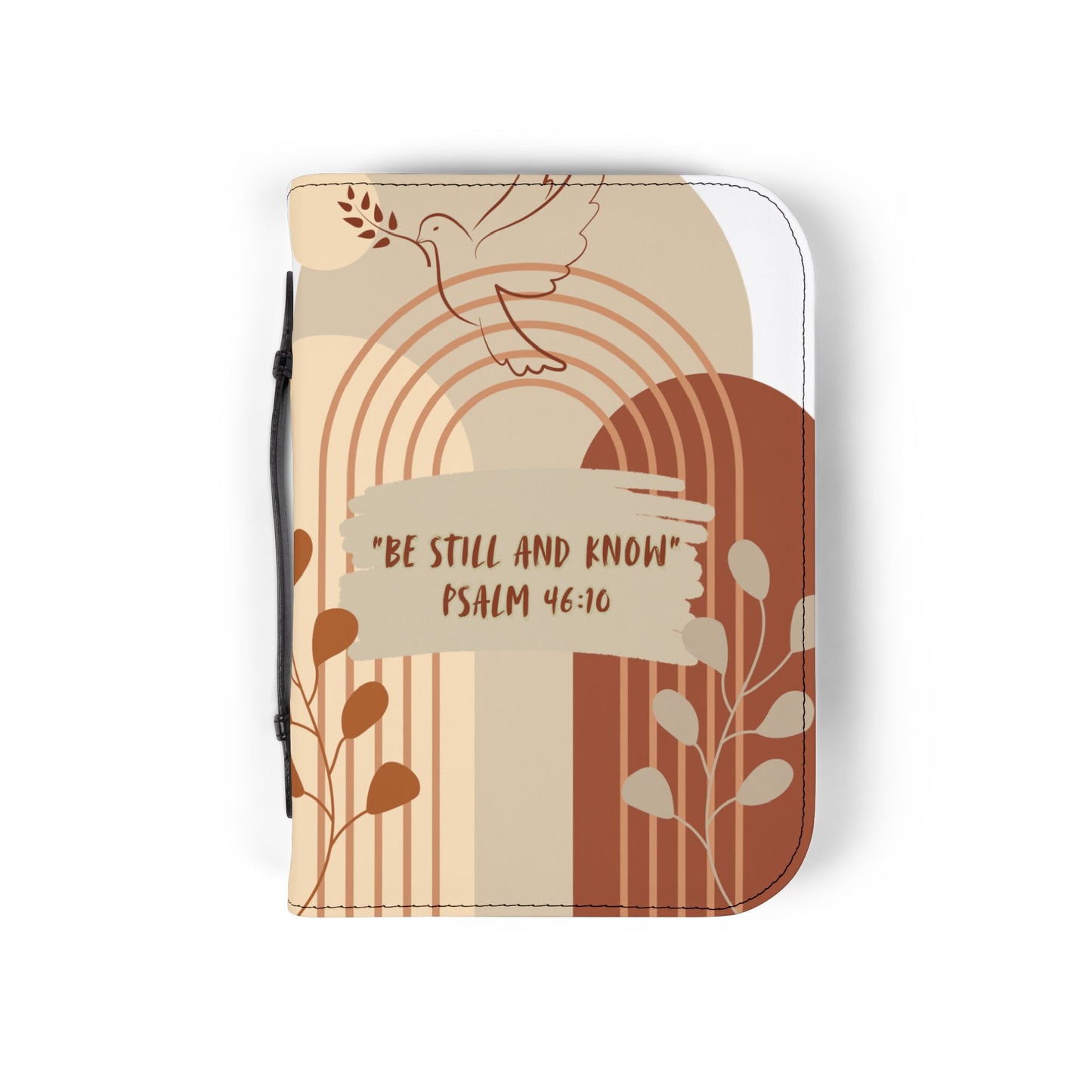 Inspirational Bible Cover - 'Be Still and Know', Christian Gift, Religious Journal Case, Faith-Based Accessory, Devotional Holder, [...]
