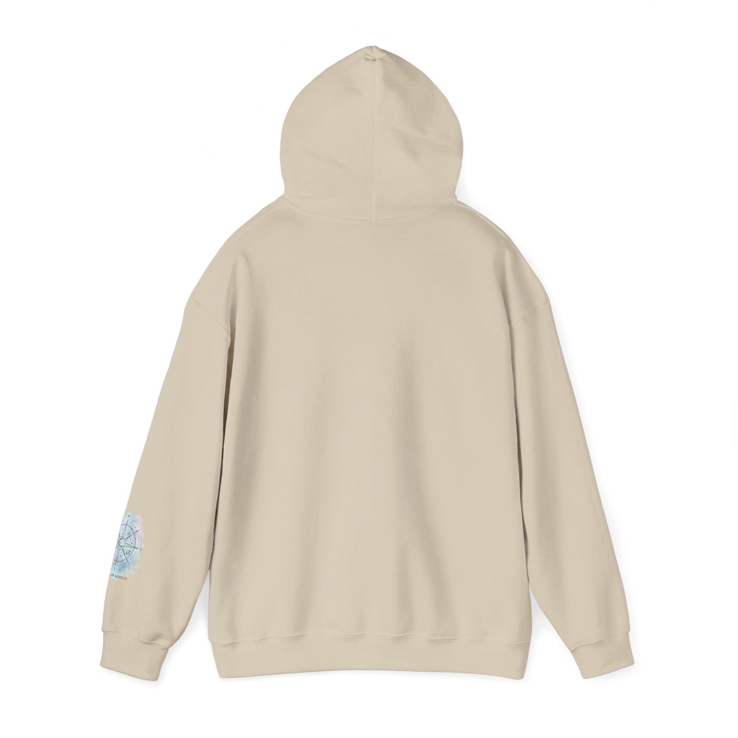Compass Rose Watercolor Hoodie — ‘Lost by the Waves’ Nautical Travel Pullover