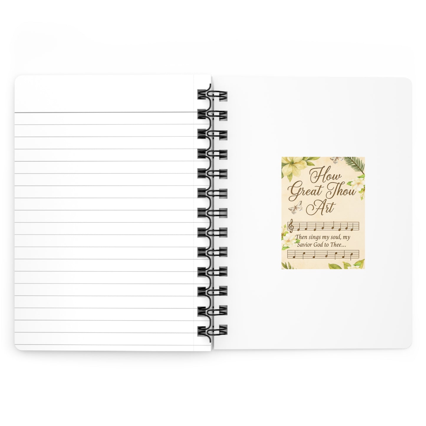 Inspirational Spiral Bound Journal - How Great Thou Art