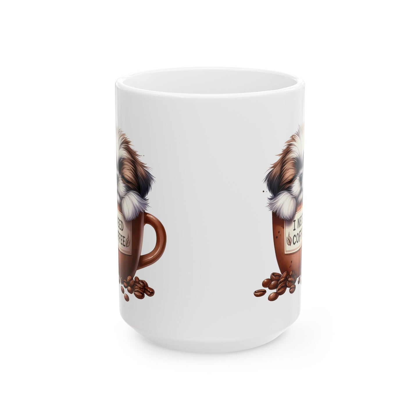 Personalized Shih-tzu Dog in Coffee Mug Ceramic Mug - 11oz/15oz | Coffee Lover Gift