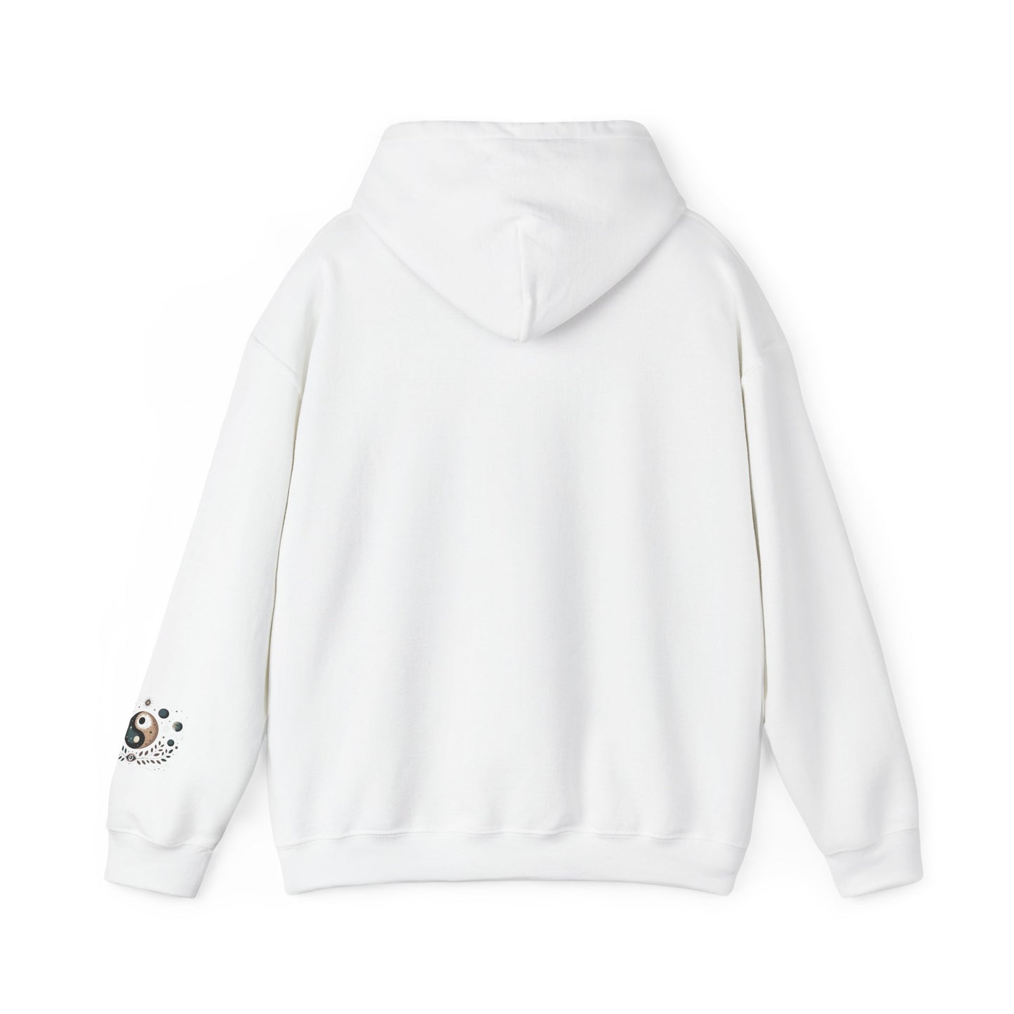 Yin Yang Moon Phases Hoodie — Celestial Balance Spiritual Sweatshirt