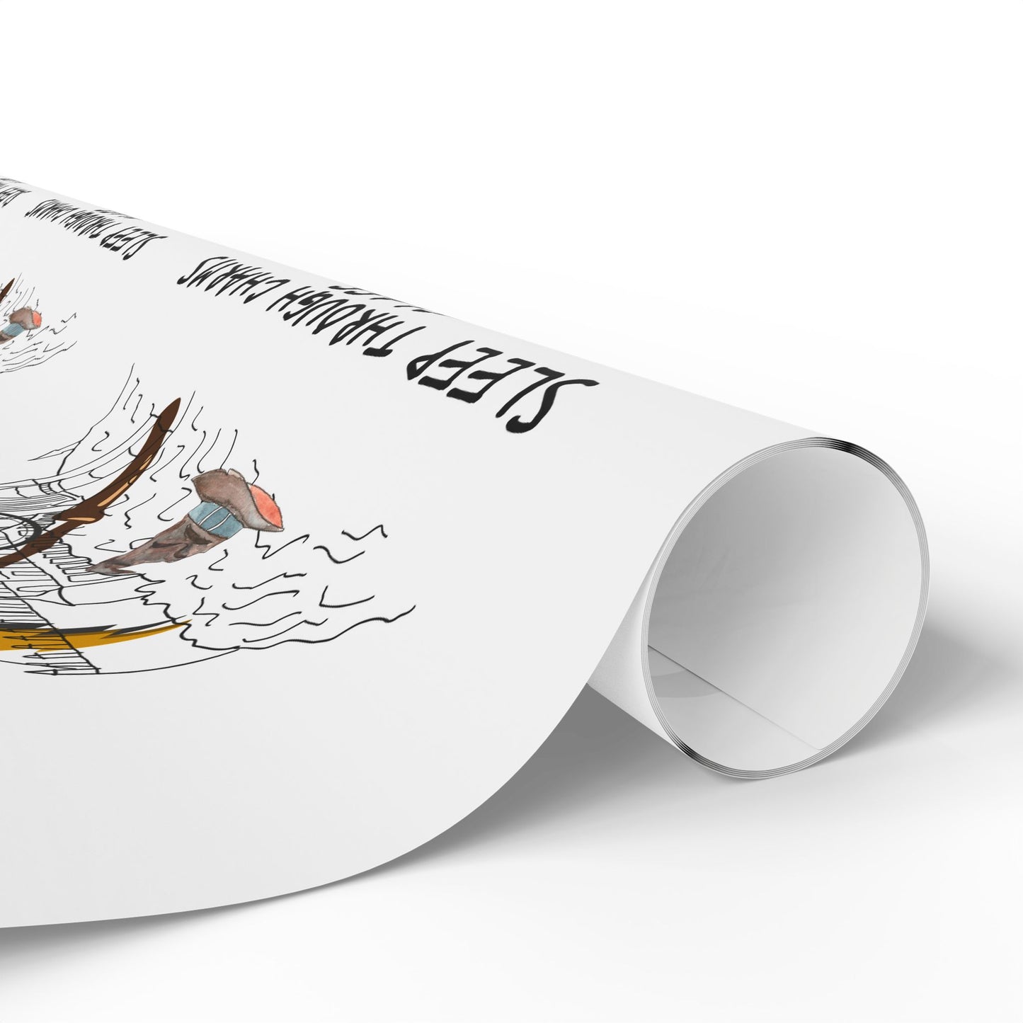 Wand Wrapping Paper, Movie Lovers Wrap, Cheerful Wrapping Paper for Celebrations, Birthday Gifts, Holiday Packaging, Unique Gift Wrap, Most Likely to Sleep Through Class