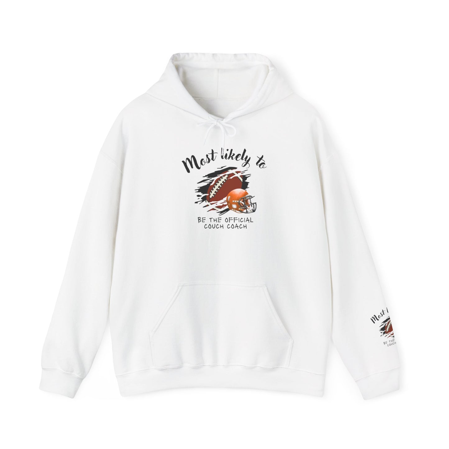 Football Coach Hoodie – “Most Likely To Be The Official Coach” Casual Pullover