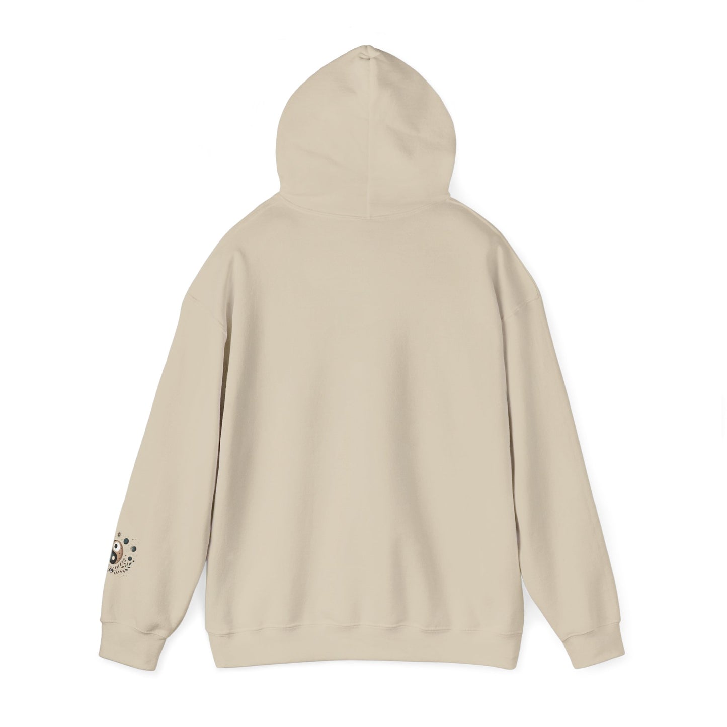 Yin Yang Moon Phases Hoodie — Celestial Balance Spiritual Sweatshirt