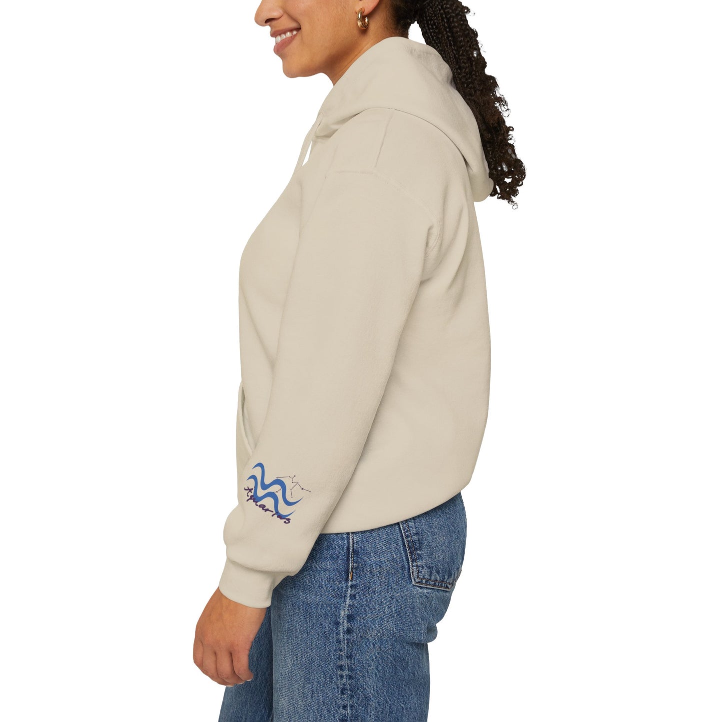 Aquarius Zodiac Hoodie — Water-Bearer Constellation Graphic Sweatshirt