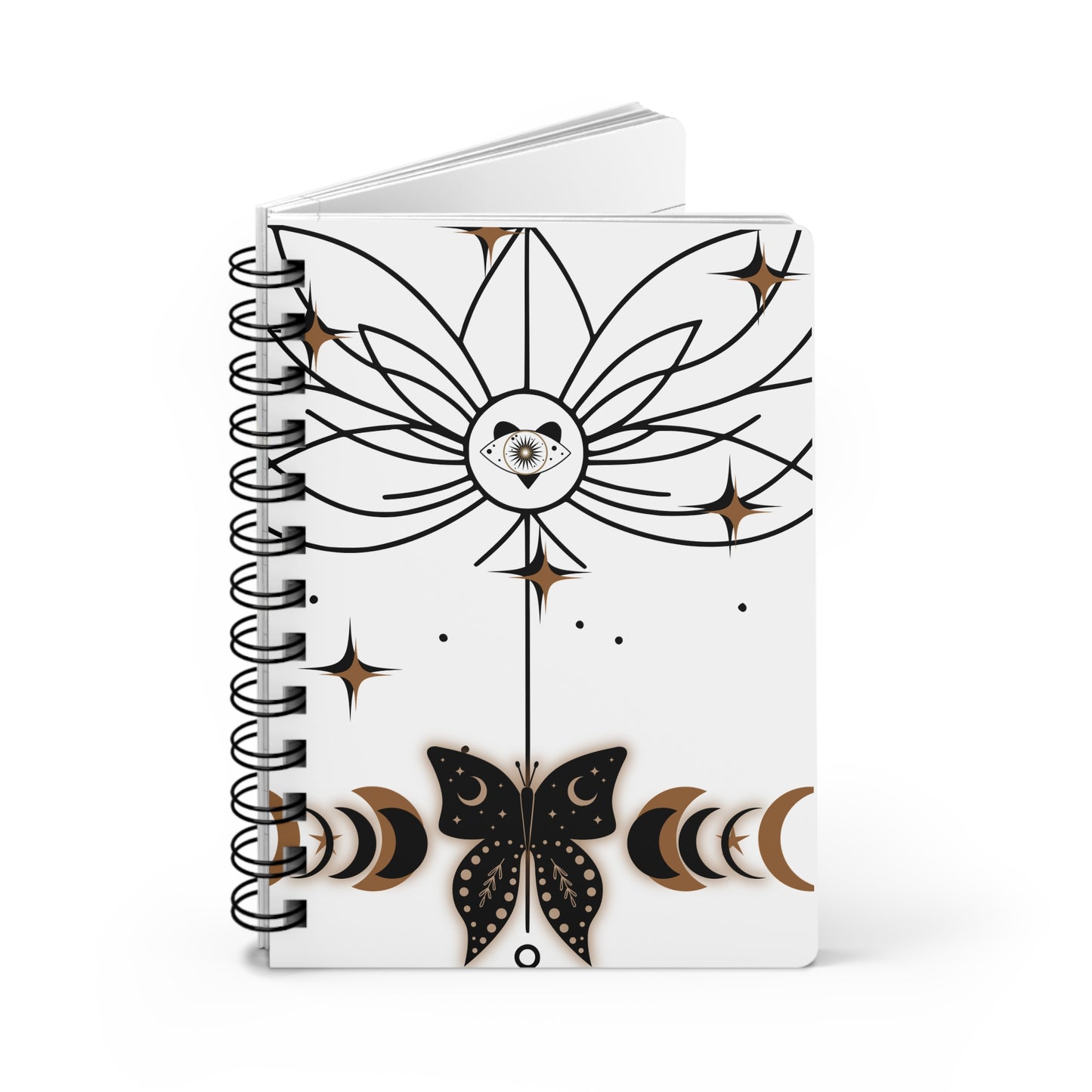 Mystical Spiral Bound Journal with Butterfly Design