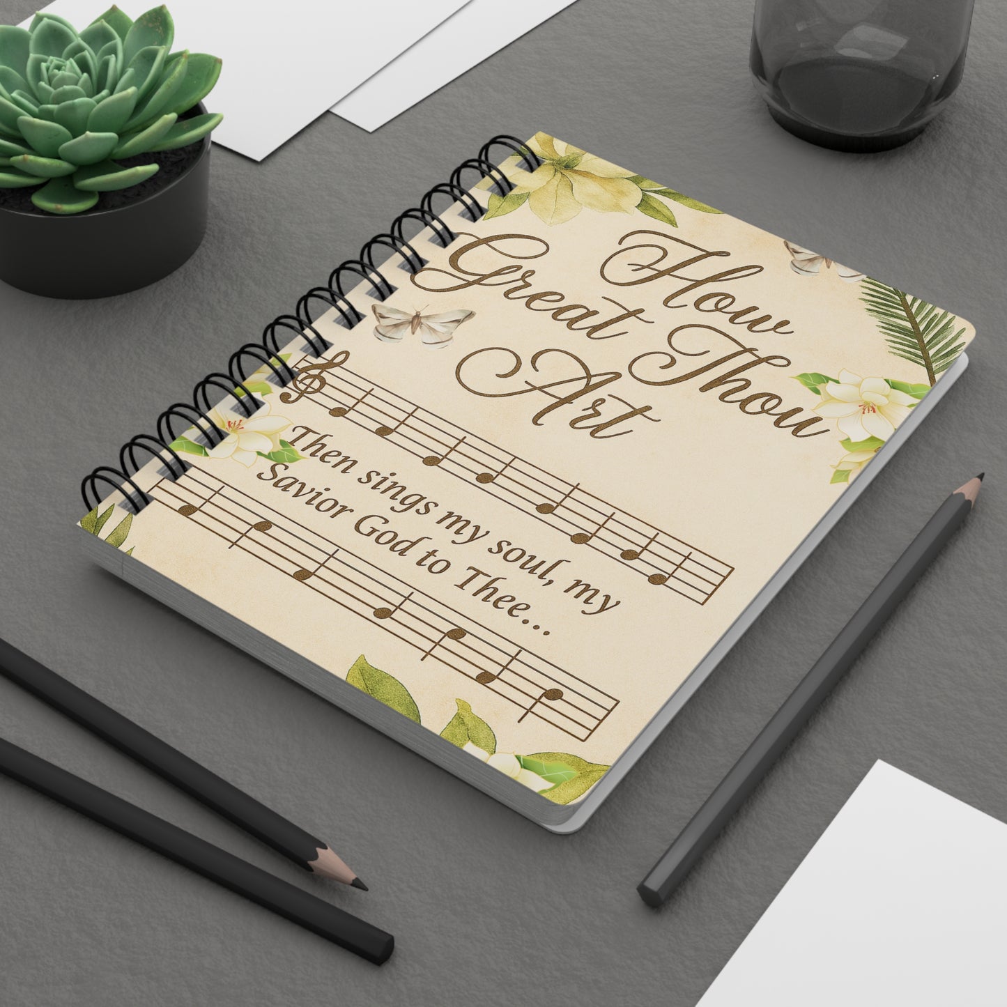 Inspirational Spiral Bound Journal - How Great Thou Art