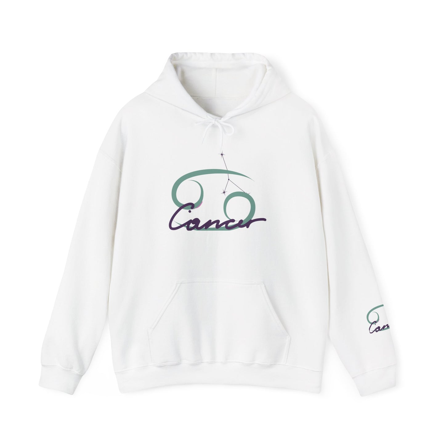 Cancer Zodiac Hoodie – Minimal Astrological Sign Pullover (June–July)