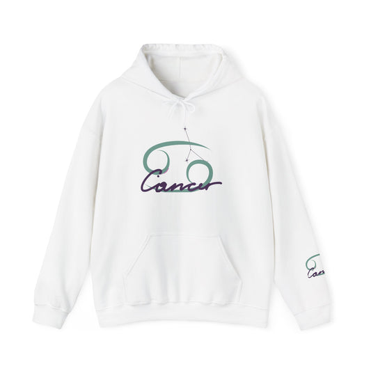 Cancer Zodiac Hoodie – Minimal Astrological Sign Pullover (June–July)