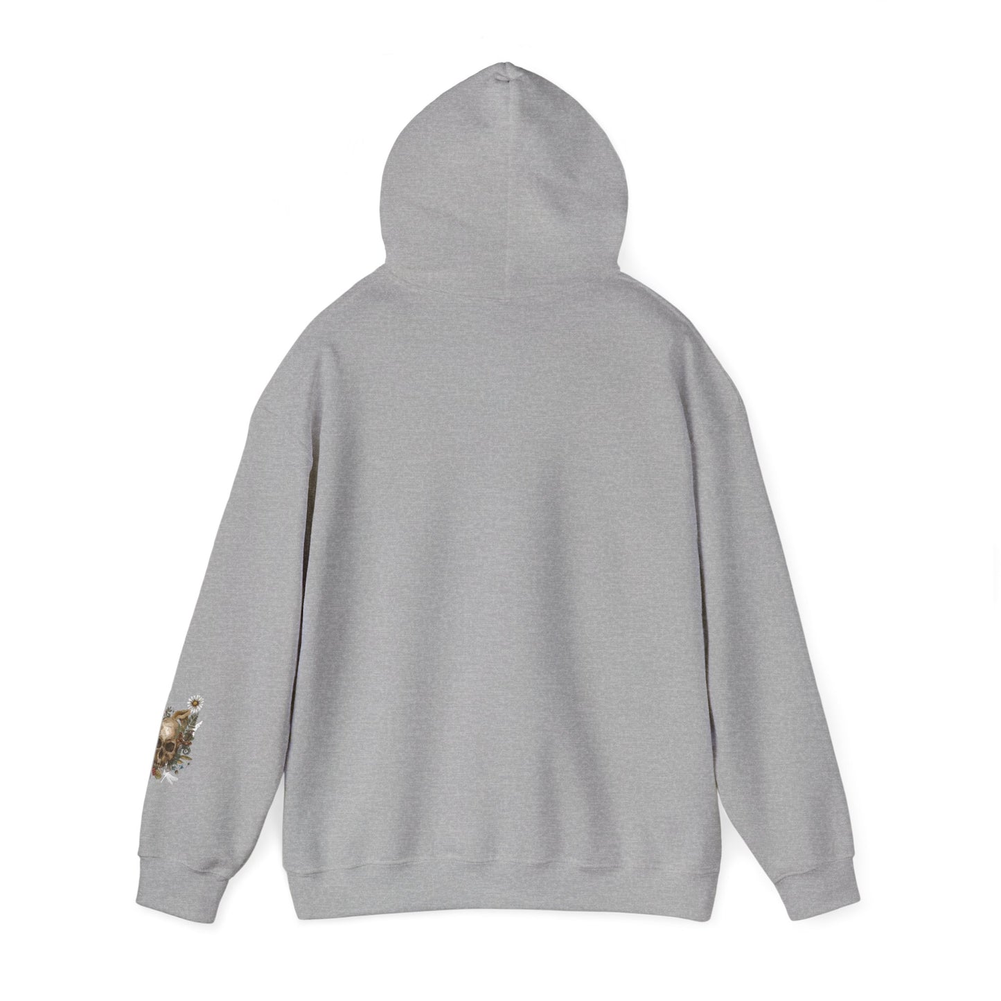 Skull & Mushrooms Hoodie — Vintage Floral Skull Graphic Pullover