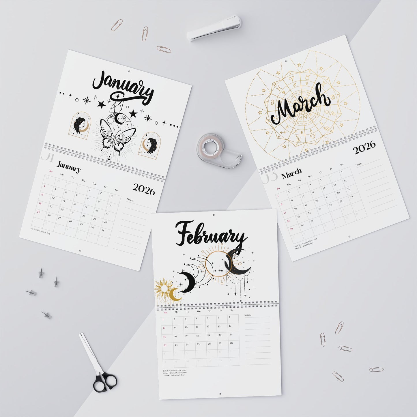 Celestial Wall Calendar