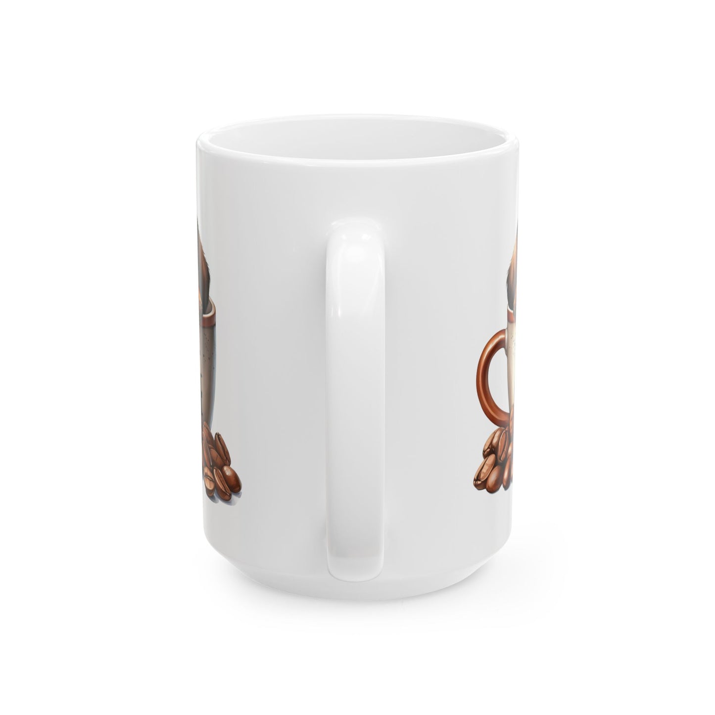 Personalized Coffee Mug with Dachshund Design — "All I Need Is Coffee" Ceramic Mug (11oz/15oz)