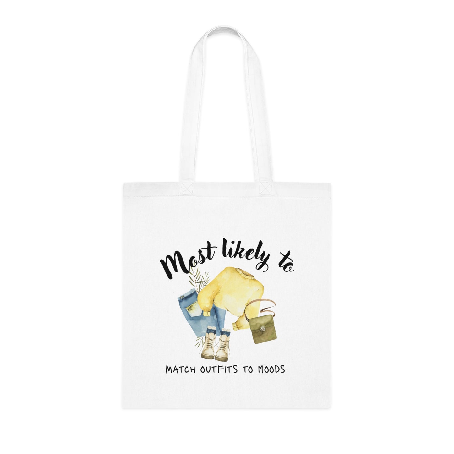 Match Outfits Cotton Tote Bag - Perfect for Fashion Lovers, Fashion Gift, Fashion Tote Bag
