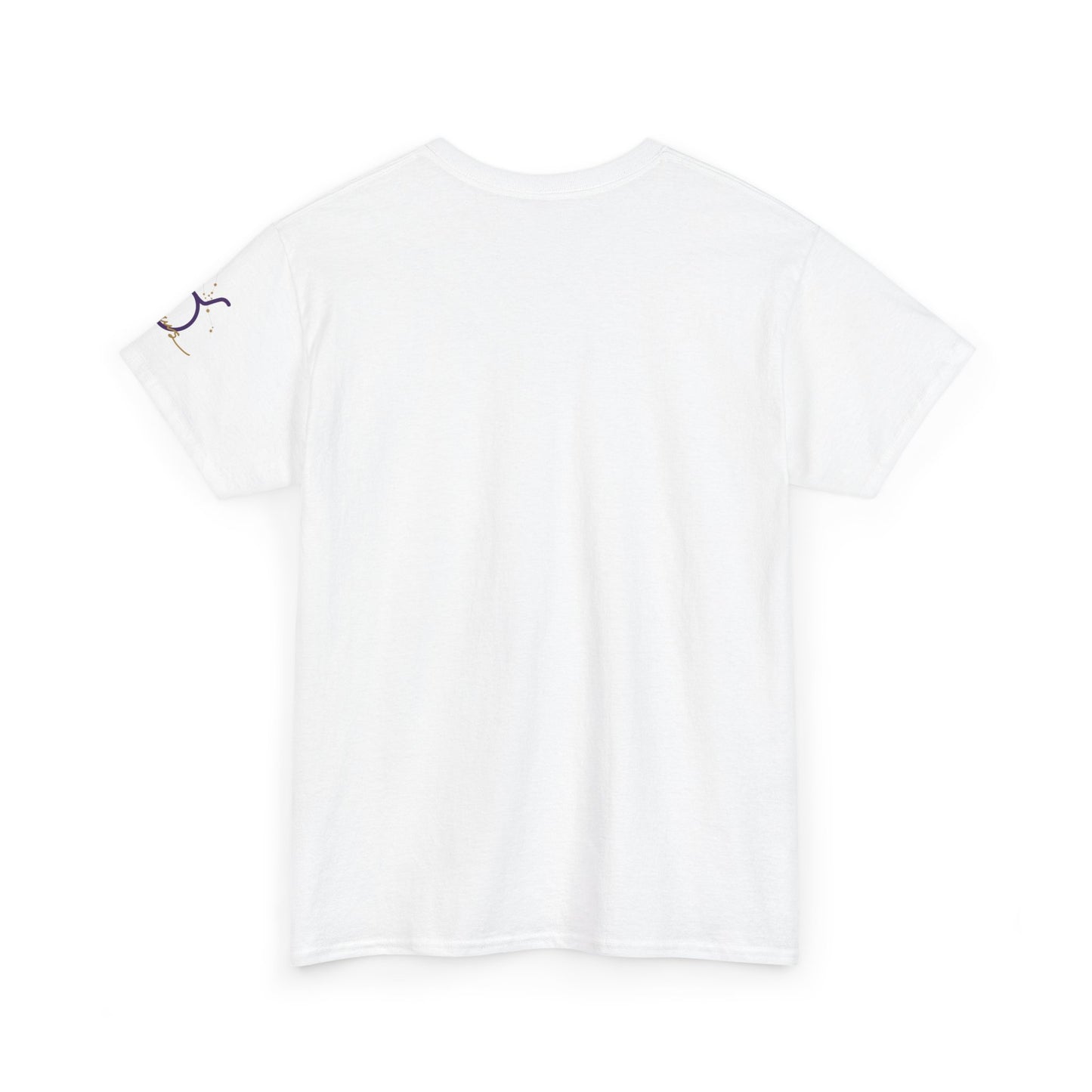 Taurus Zodiac T‑Shirt – Gold Script Constellation Tee