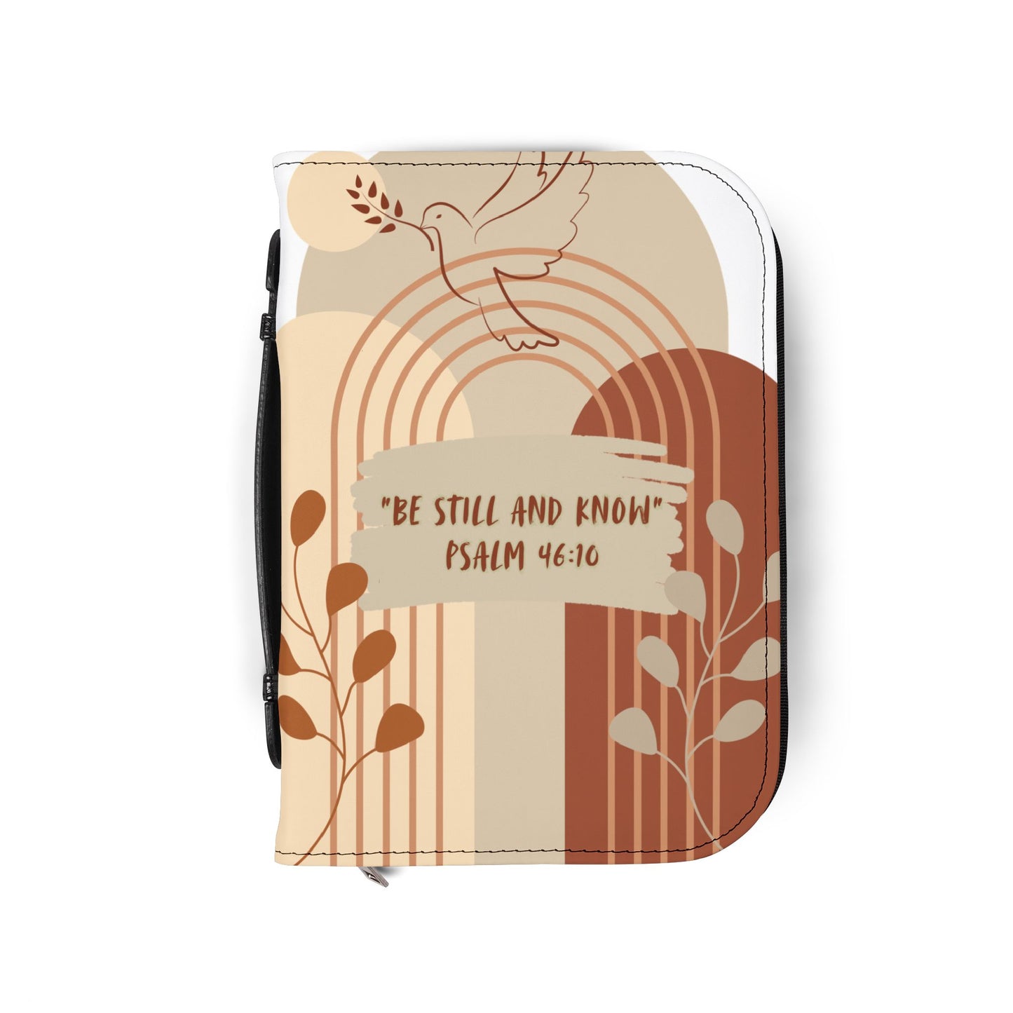 Inspirational Bible Cover - 'Be Still and Know', Christian Gift, Religious Journal Case, Faith-Based Accessory, Devotional Holder, [...]
