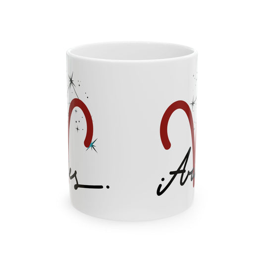 Personalize Aries Ceramic Mug — Coffee Cup (11oz & 15oz)